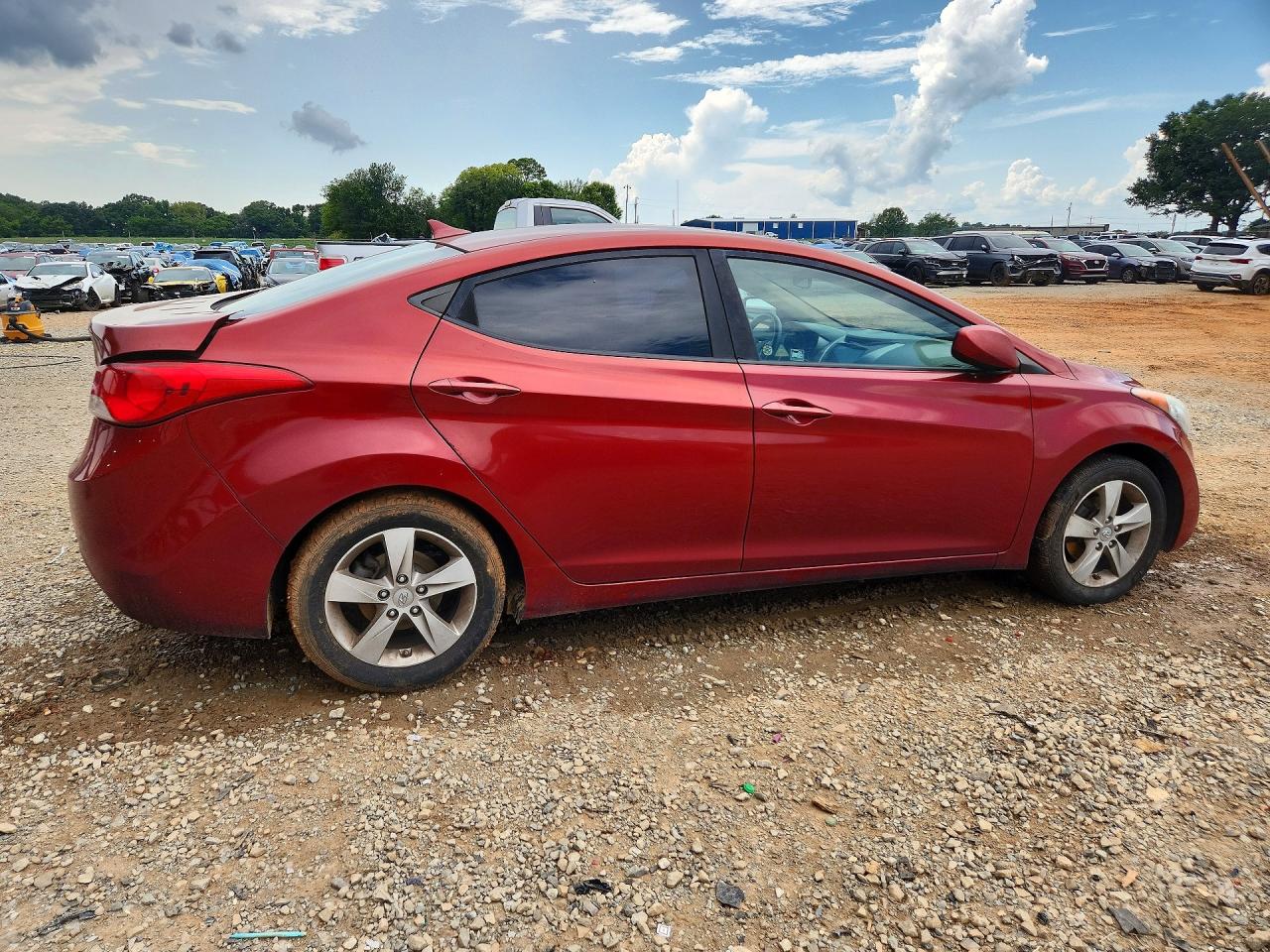 2011 Hyundai Elantra Gls Red vin: KMHDH4AE3BU111256