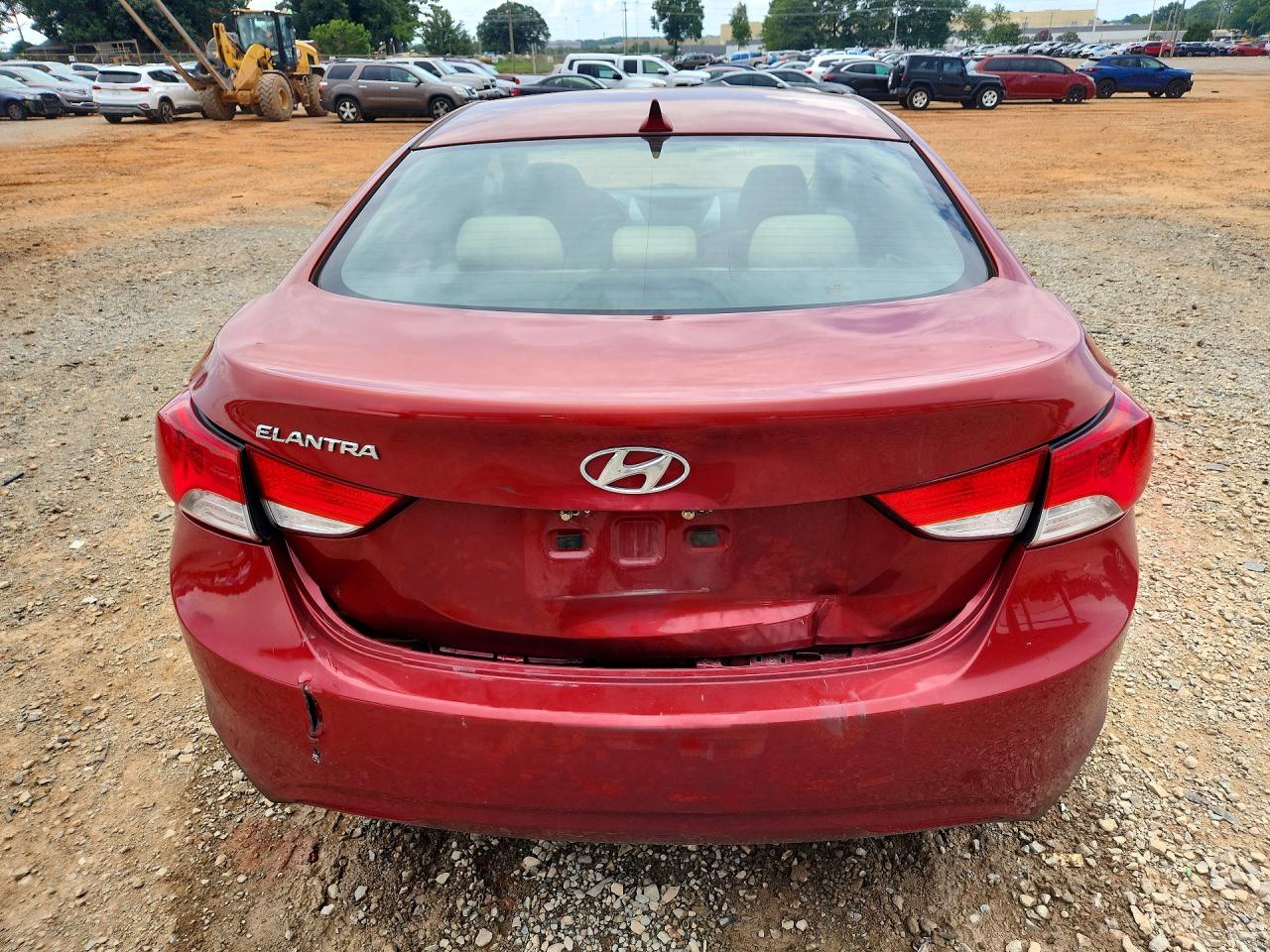 2011 Hyundai Elantra Gls Red vin: KMHDH4AE3BU111256