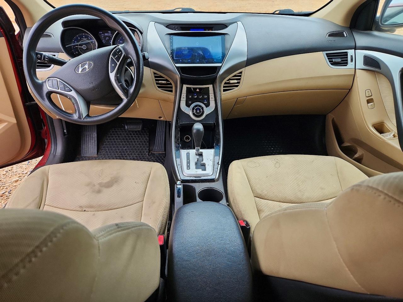 2011 Hyundai Elantra Gls Red vin: KMHDH4AE3BU111256