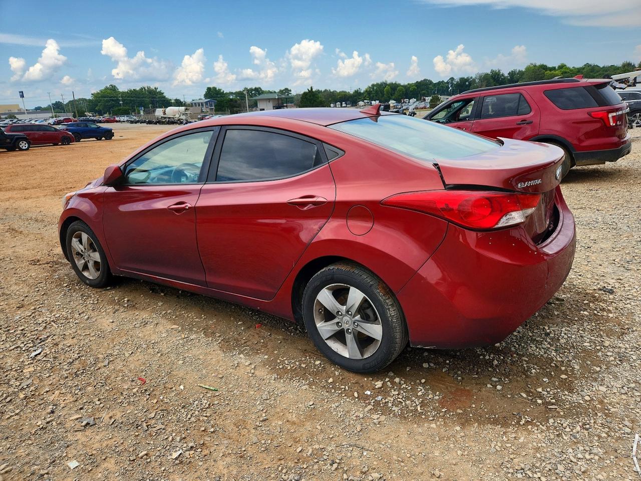 2011 Hyundai Elantra Gls Red vin: KMHDH4AE3BU111256