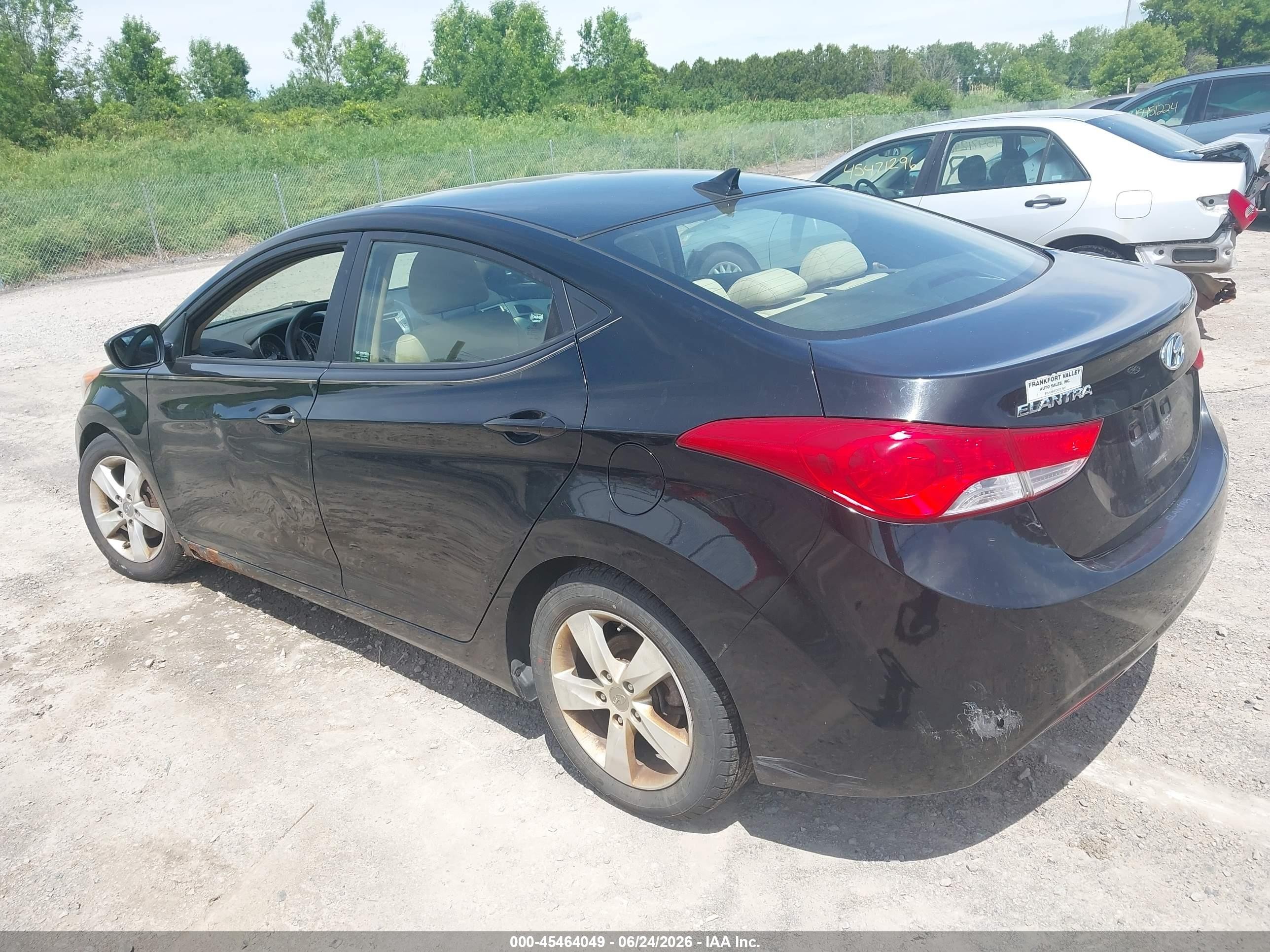 2011 Hyundai Elantra Gls (ulsan Plant) Black vin: KMHDH4AE3BU126341