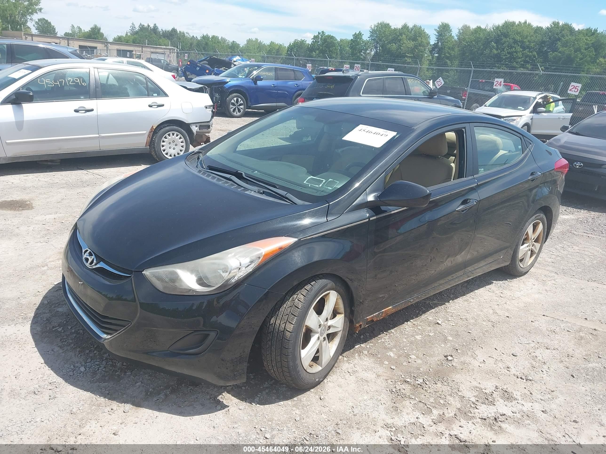2011 Hyundai Elantra Gls (ulsan Plant) Black vin: KMHDH4AE3BU126341