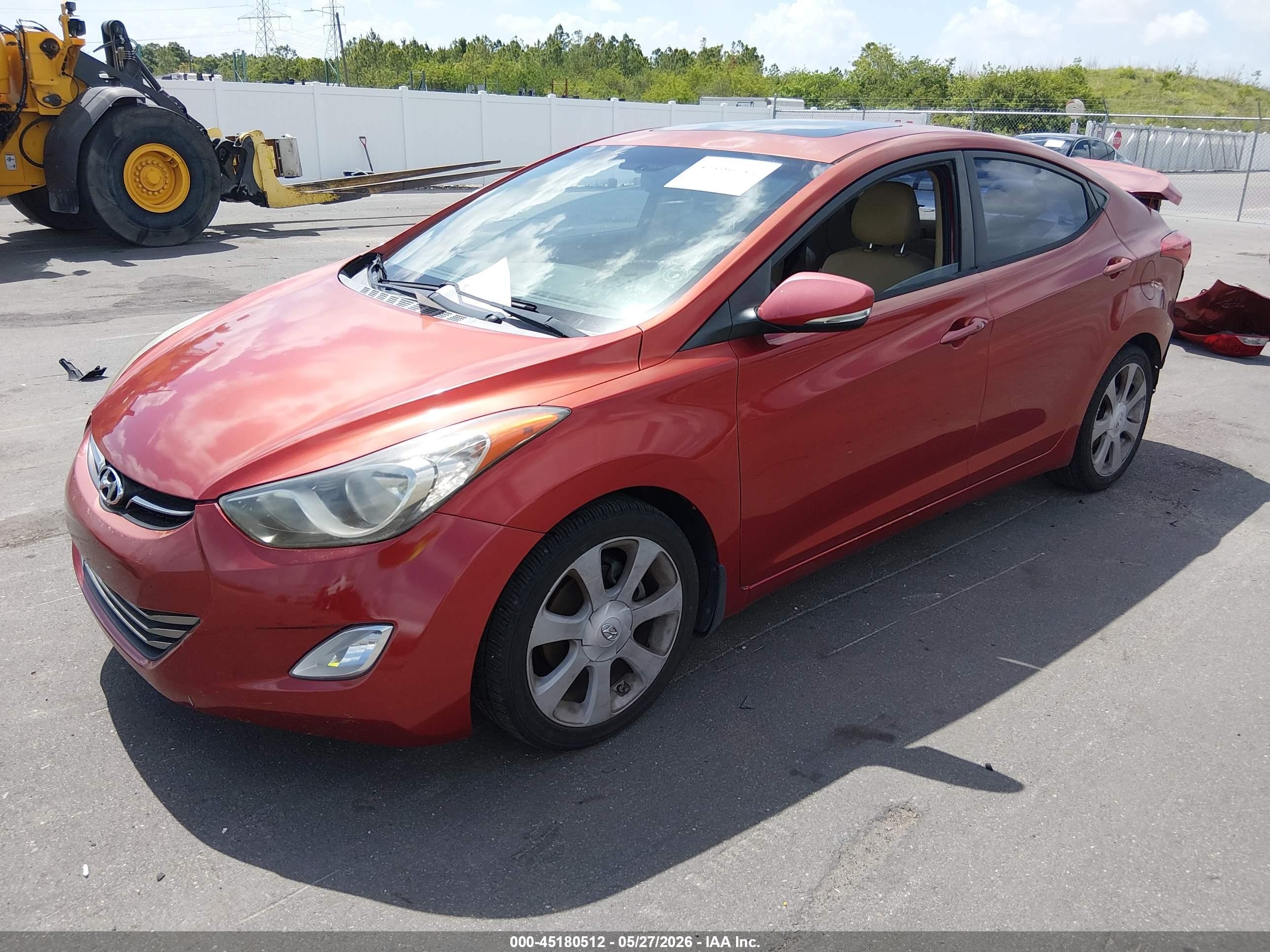 2011 Hyundai Elantra Limited (ulsan Plant) Red vin: KMHDH4AE3BU128123