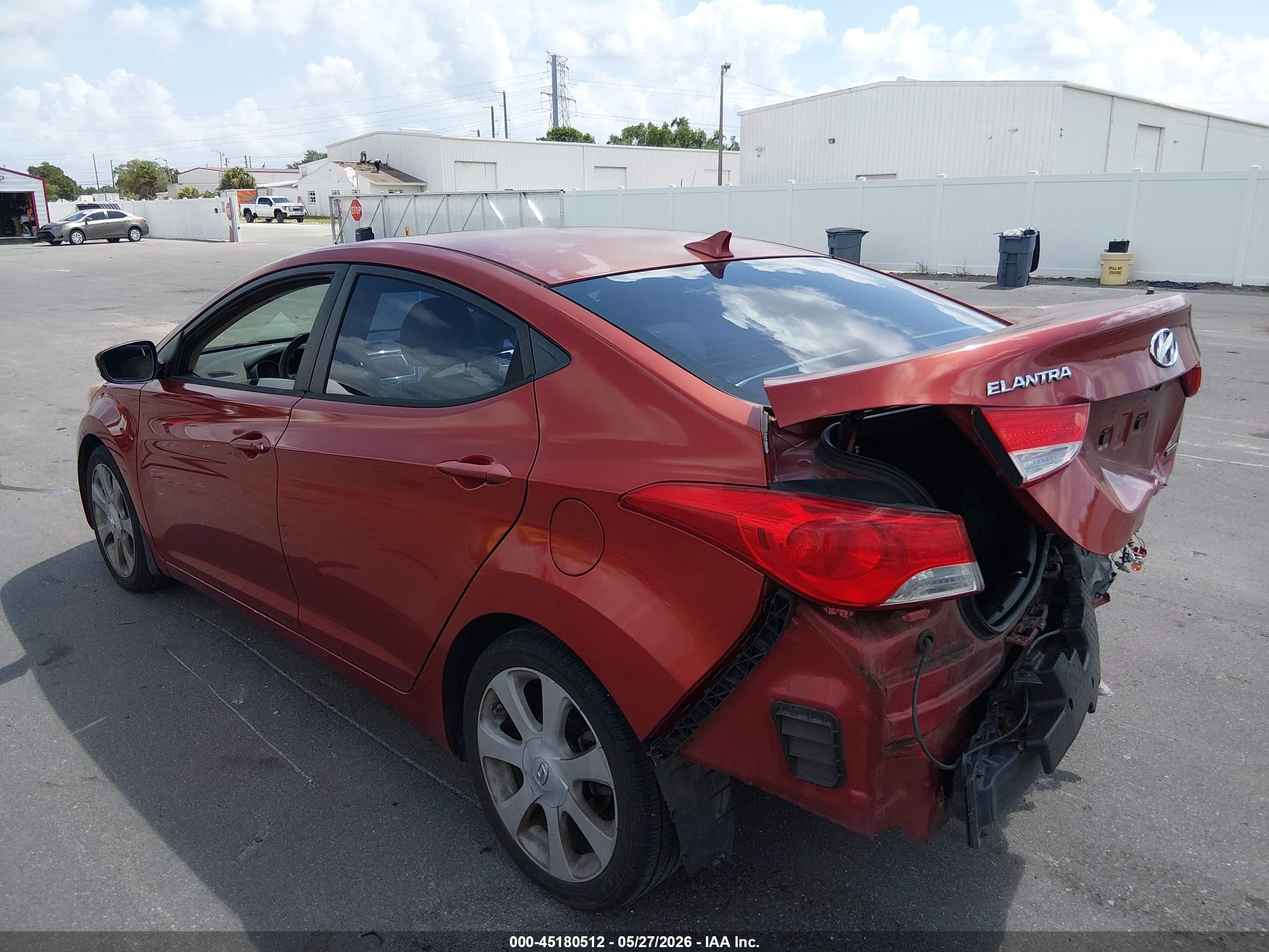 2011 Hyundai Elantra Limited (ulsan Plant) Red vin: KMHDH4AE3BU128123