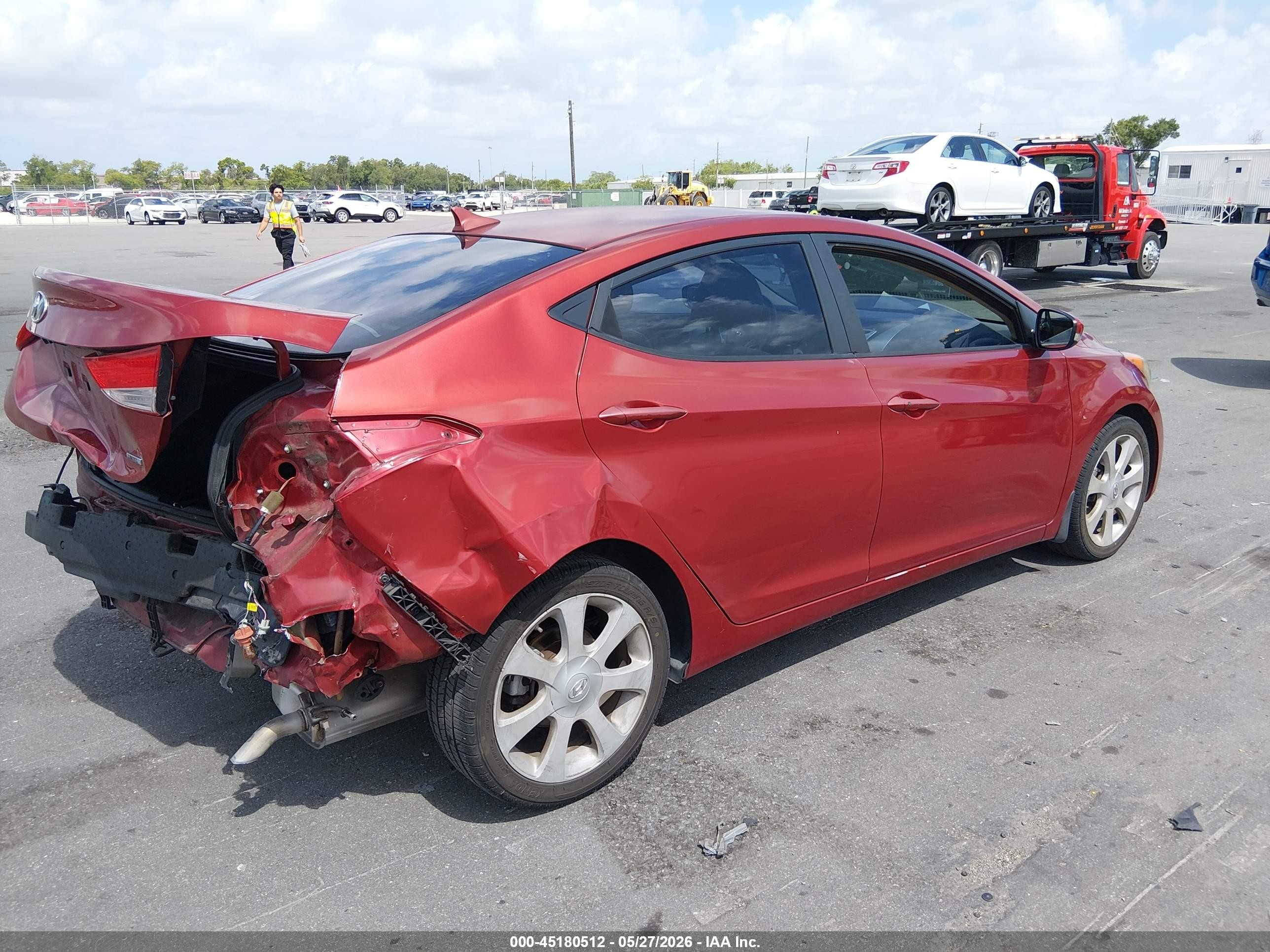 2011 Hyundai Elantra Limited (ulsan Plant) Red vin: KMHDH4AE3BU128123