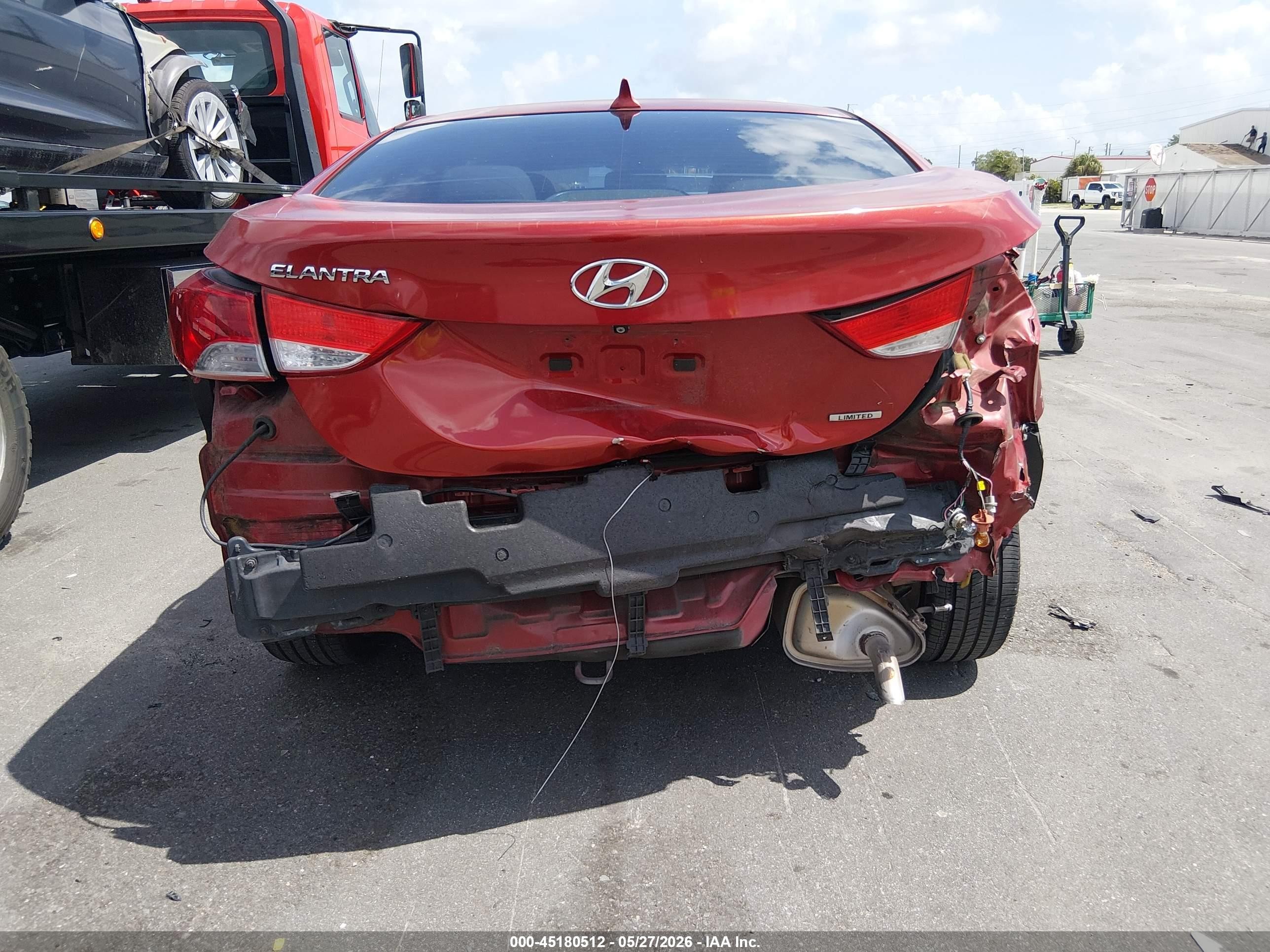 2011 Hyundai Elantra Limited (ulsan Plant) Red vin: KMHDH4AE3BU128123