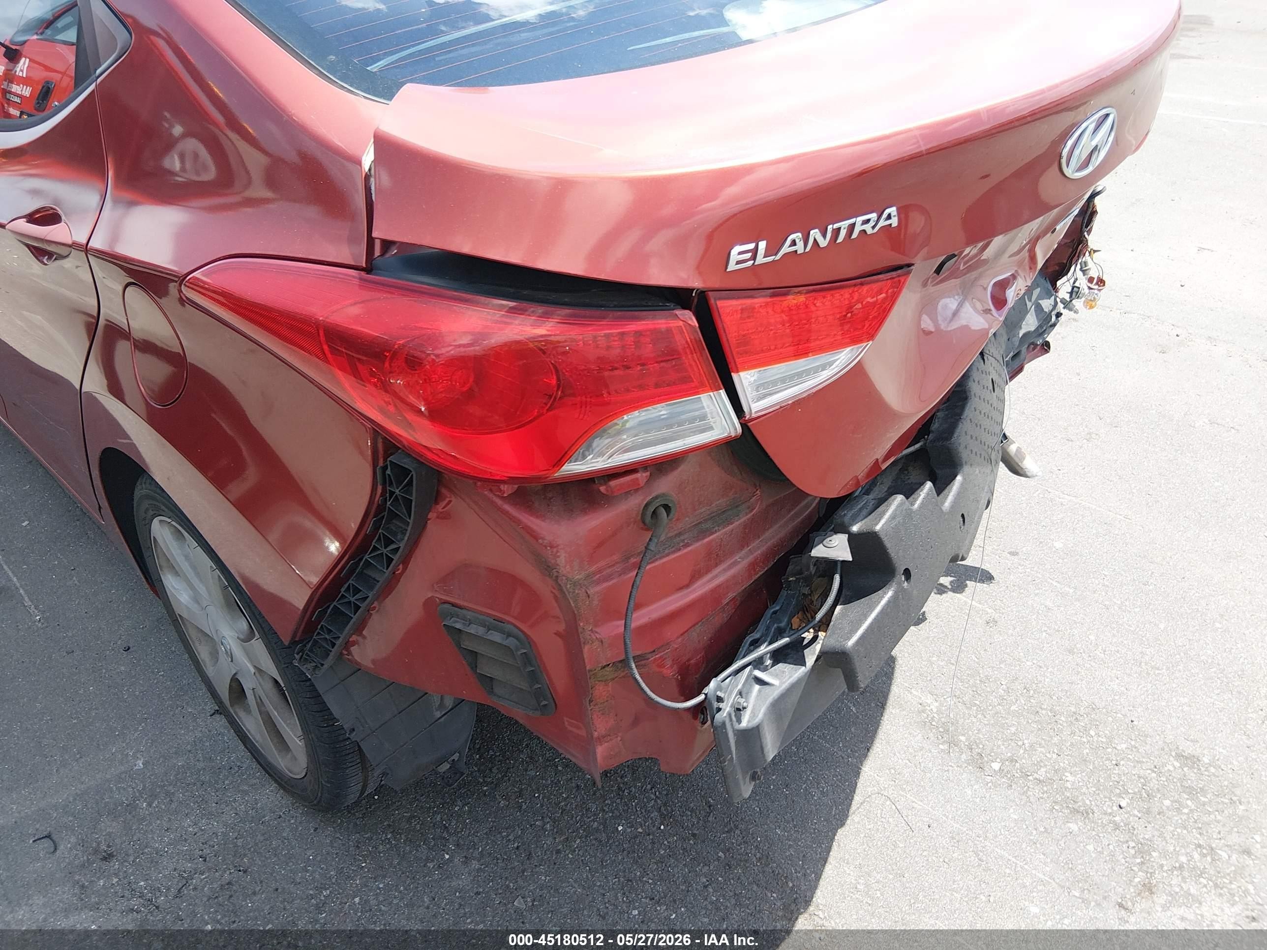 2011 Hyundai Elantra Limited (ulsan Plant) Red vin: KMHDH4AE3BU128123