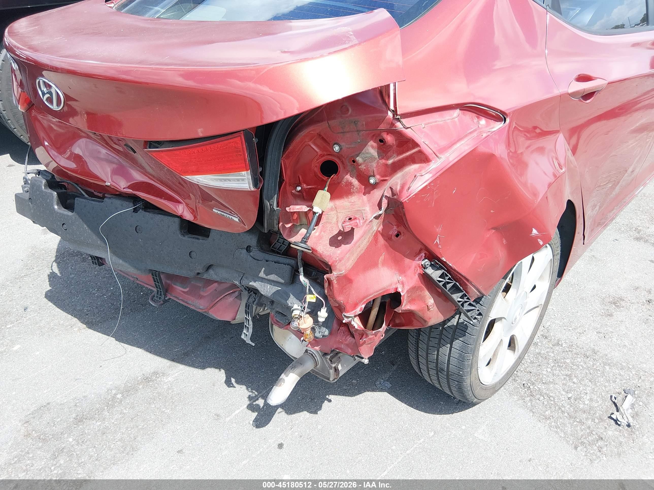 2011 Hyundai Elantra Limited (ulsan Plant) Red vin: KMHDH4AE3BU128123