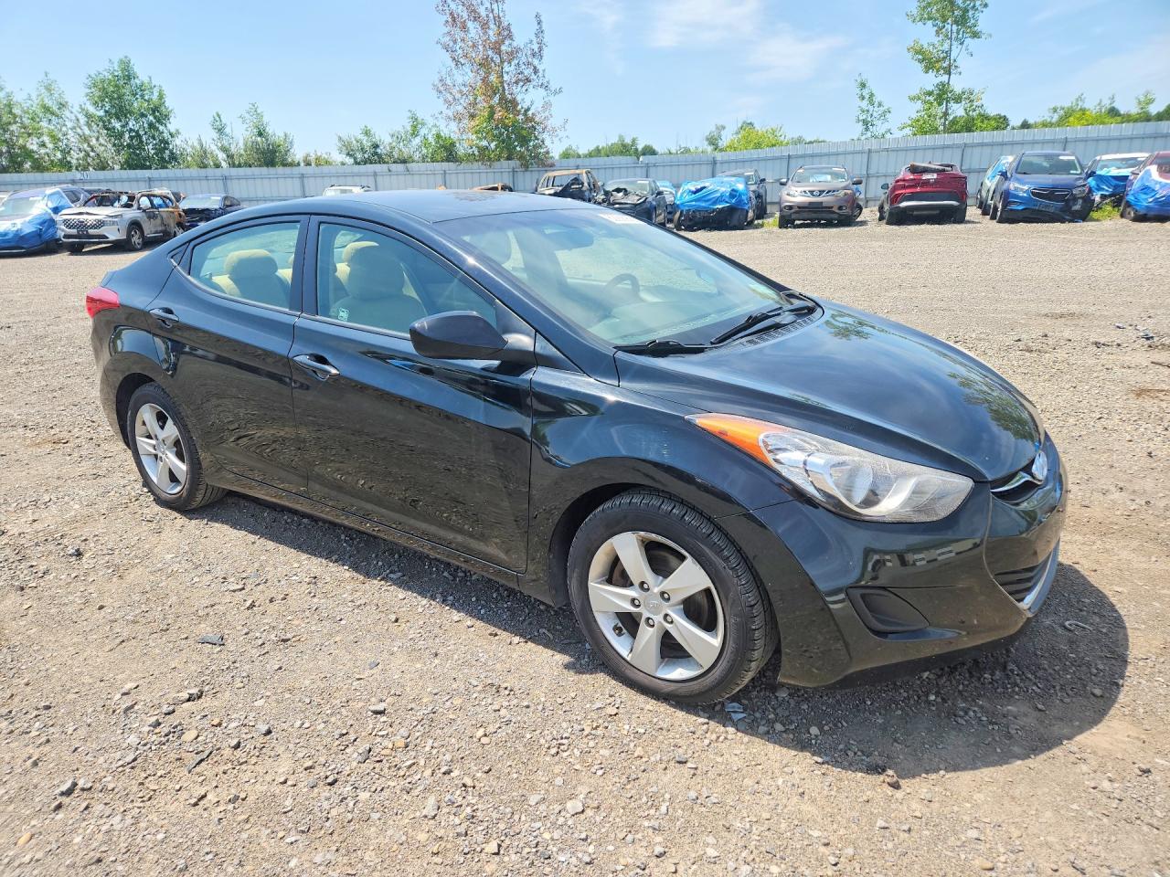2011 Hyundai Elantra Gls Черный vin: KMHDH4AE3BU128347