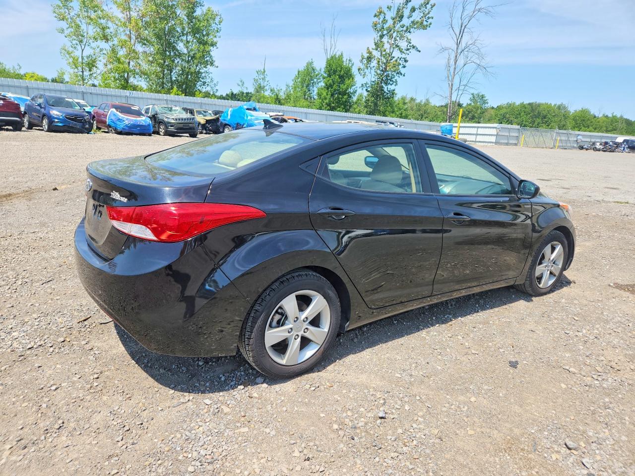 2011 Hyundai Elantra Gls Черный vin: KMHDH4AE3BU128347