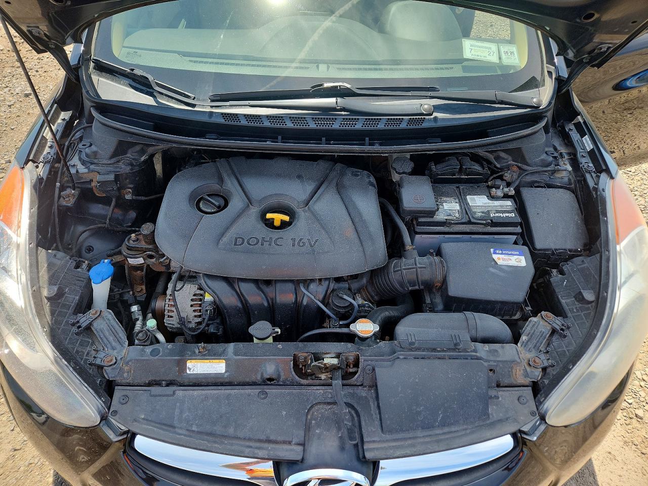 2011 Hyundai Elantra Gls Черный vin: KMHDH4AE3BU128347