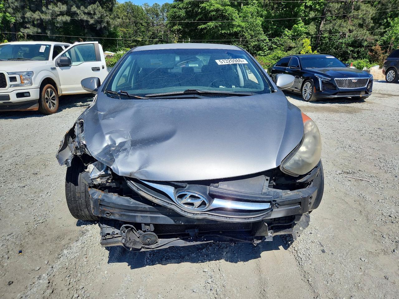 2011 Hyundai Elantra Gls Gray vin: KMHDH4AE3BU128557