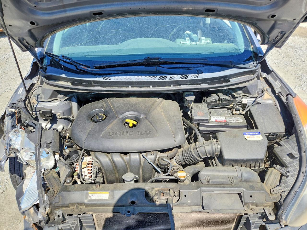 2011 Hyundai Elantra Gls Gray vin: KMHDH4AE3BU128557