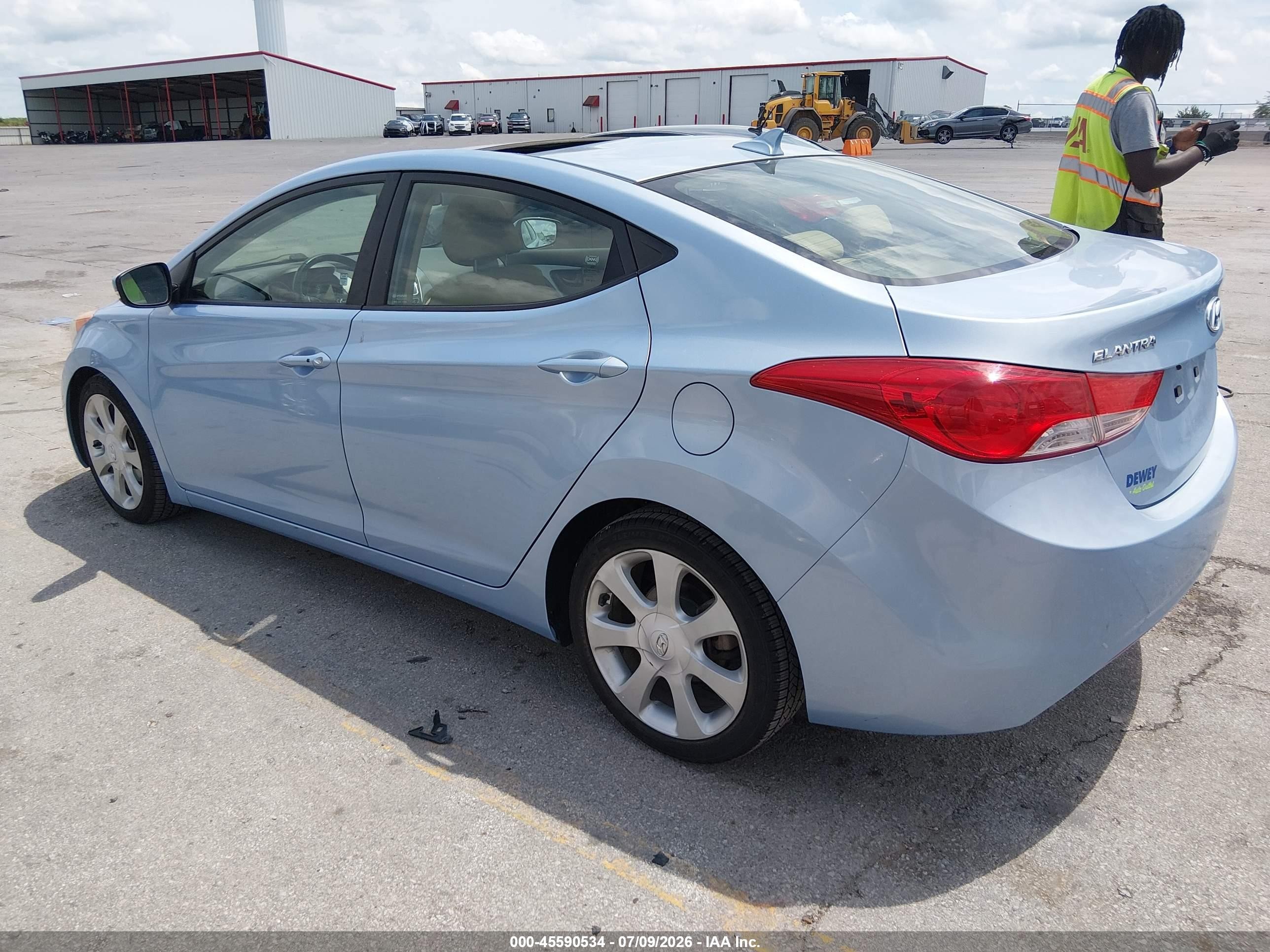 2011 Hyundai Elantra Limited (ulsan Plant) Light Blue vin: KMHDH4AE3BU137887