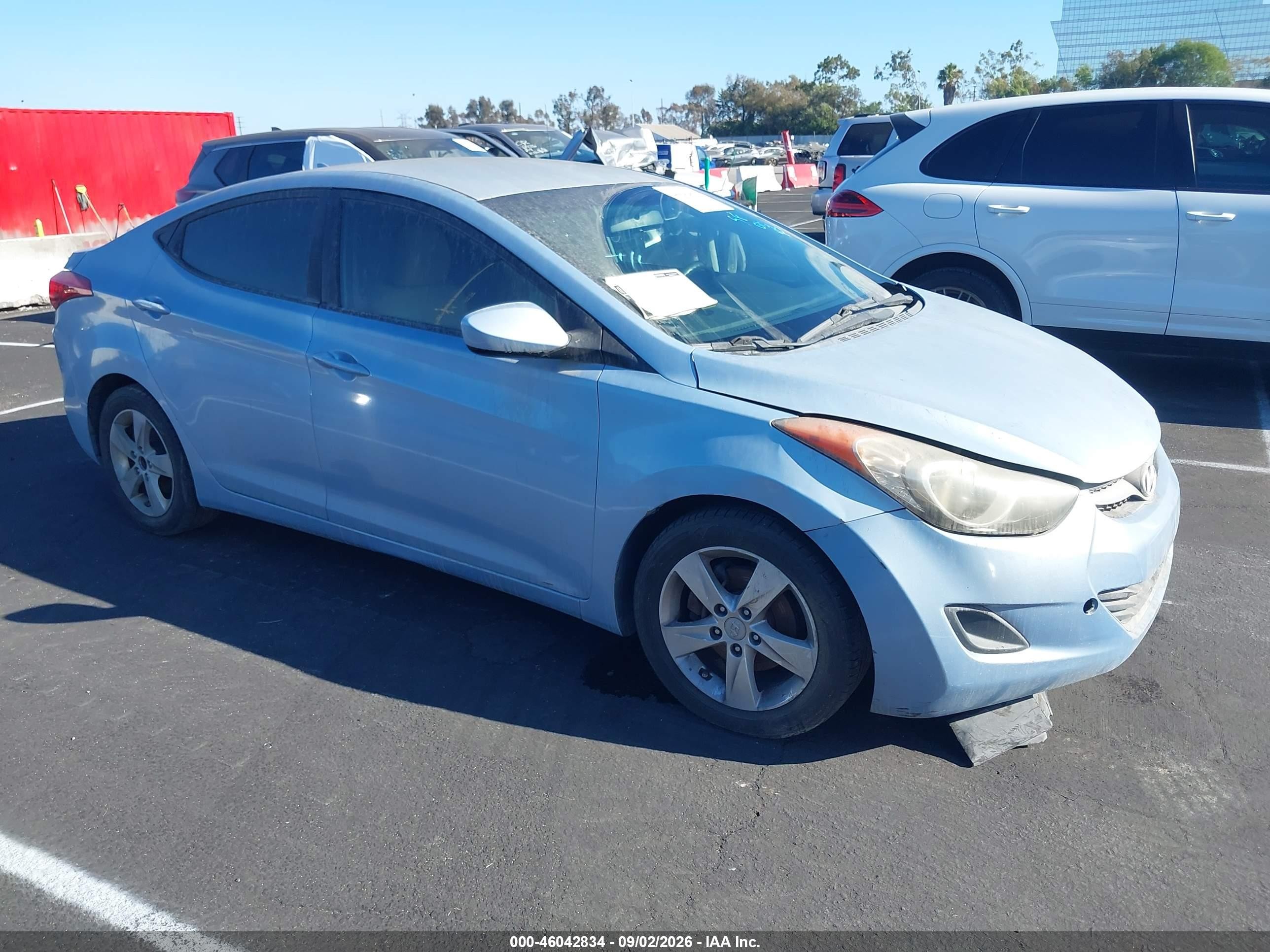 2011 Hyundai Elantra Gls (ulsan Plant) Light Blue vin: KMHDH4AE3BU138750