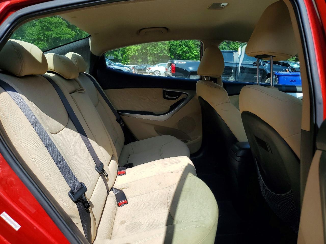 2011 Hyundai Elantra Gls Burgundy vin: KMHDH4AE3BU146797