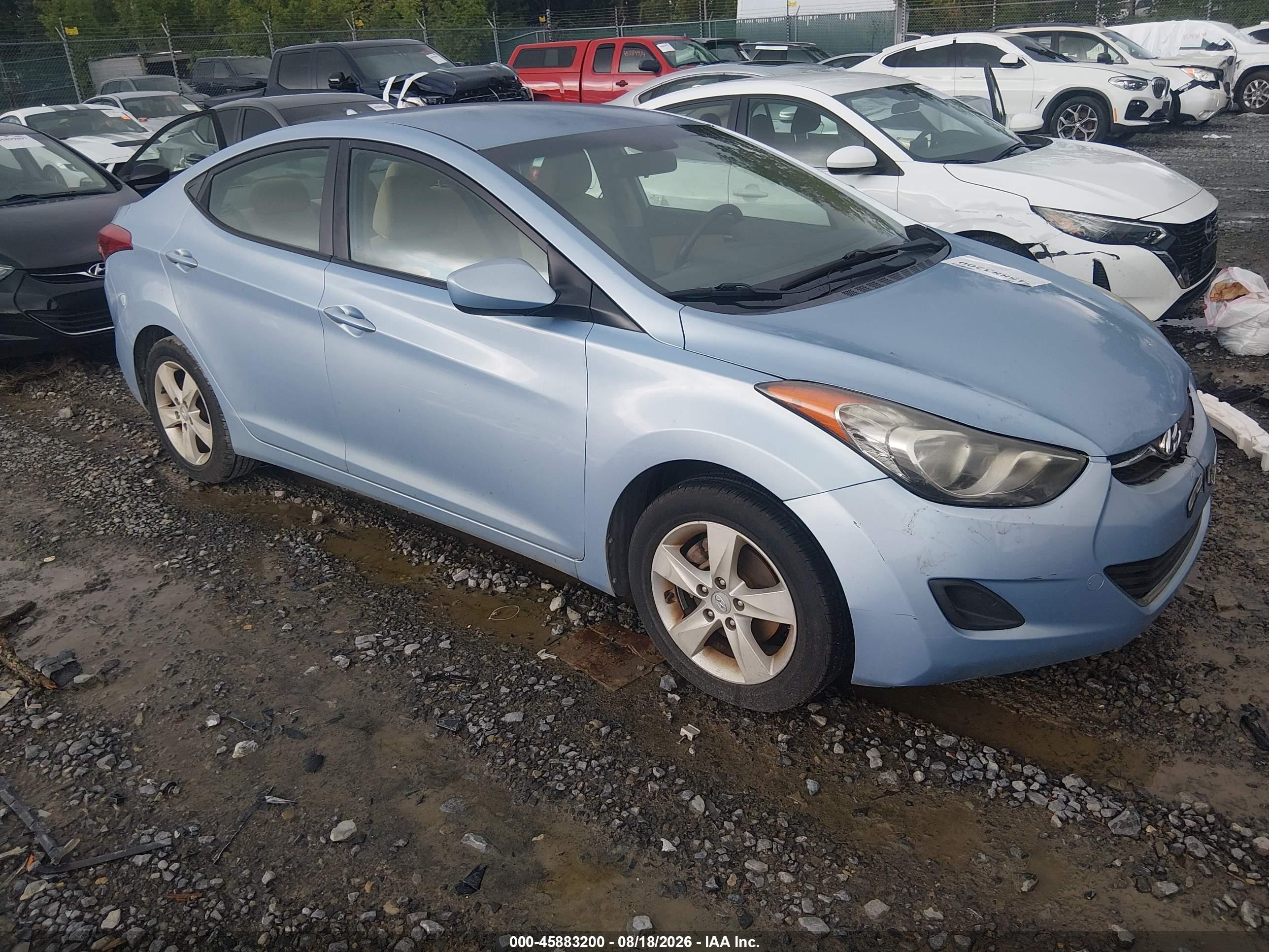 2011 Hyundai Elantra Gls (ulsan Plant) Light Blue vin: KMHDH4AE3BU147254