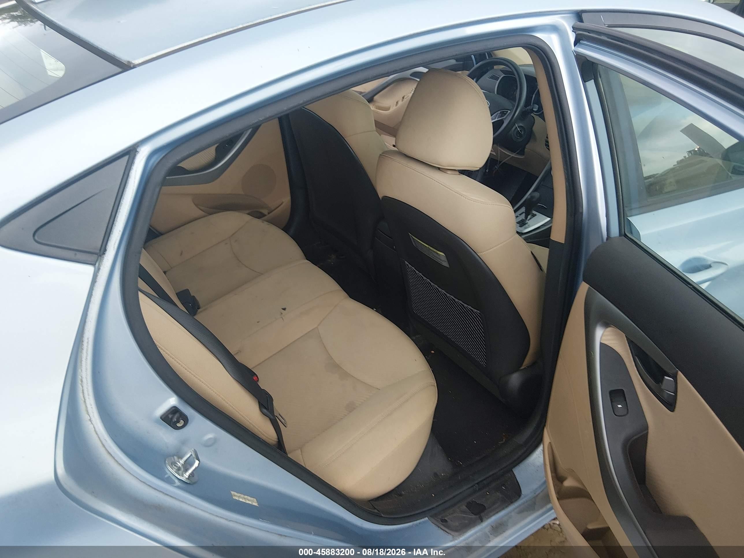 2011 Hyundai Elantra Gls (ulsan Plant) Light Blue vin: KMHDH4AE3BU147254