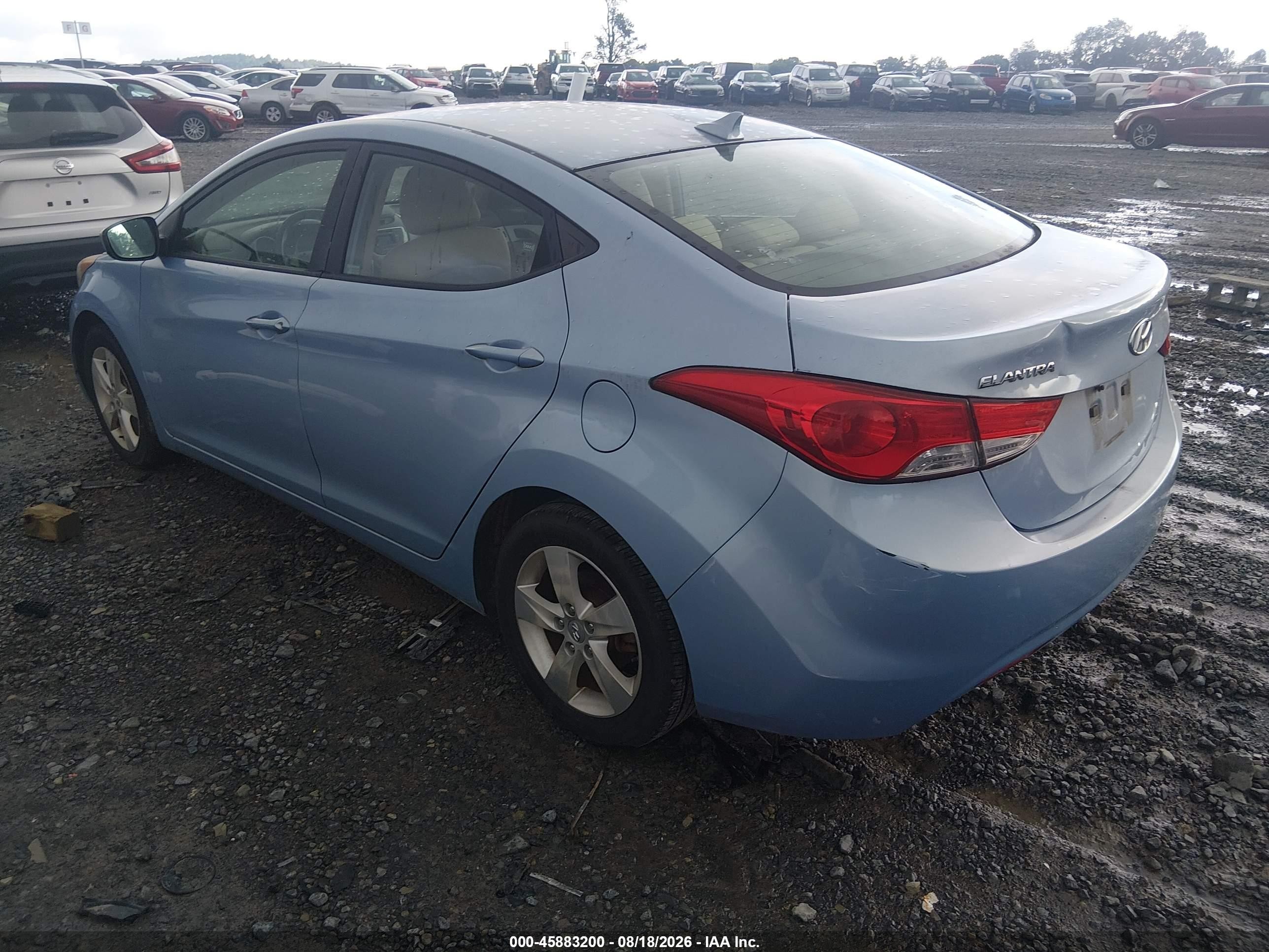 2011 Hyundai Elantra Gls (ulsan Plant) Light Blue vin: KMHDH4AE3BU147254