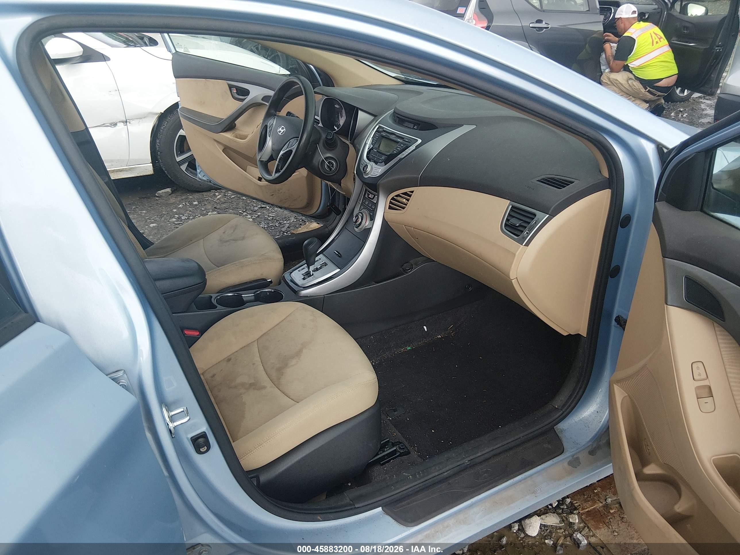 2011 Hyundai Elantra Gls (ulsan Plant) Light Blue vin: KMHDH4AE3BU147254