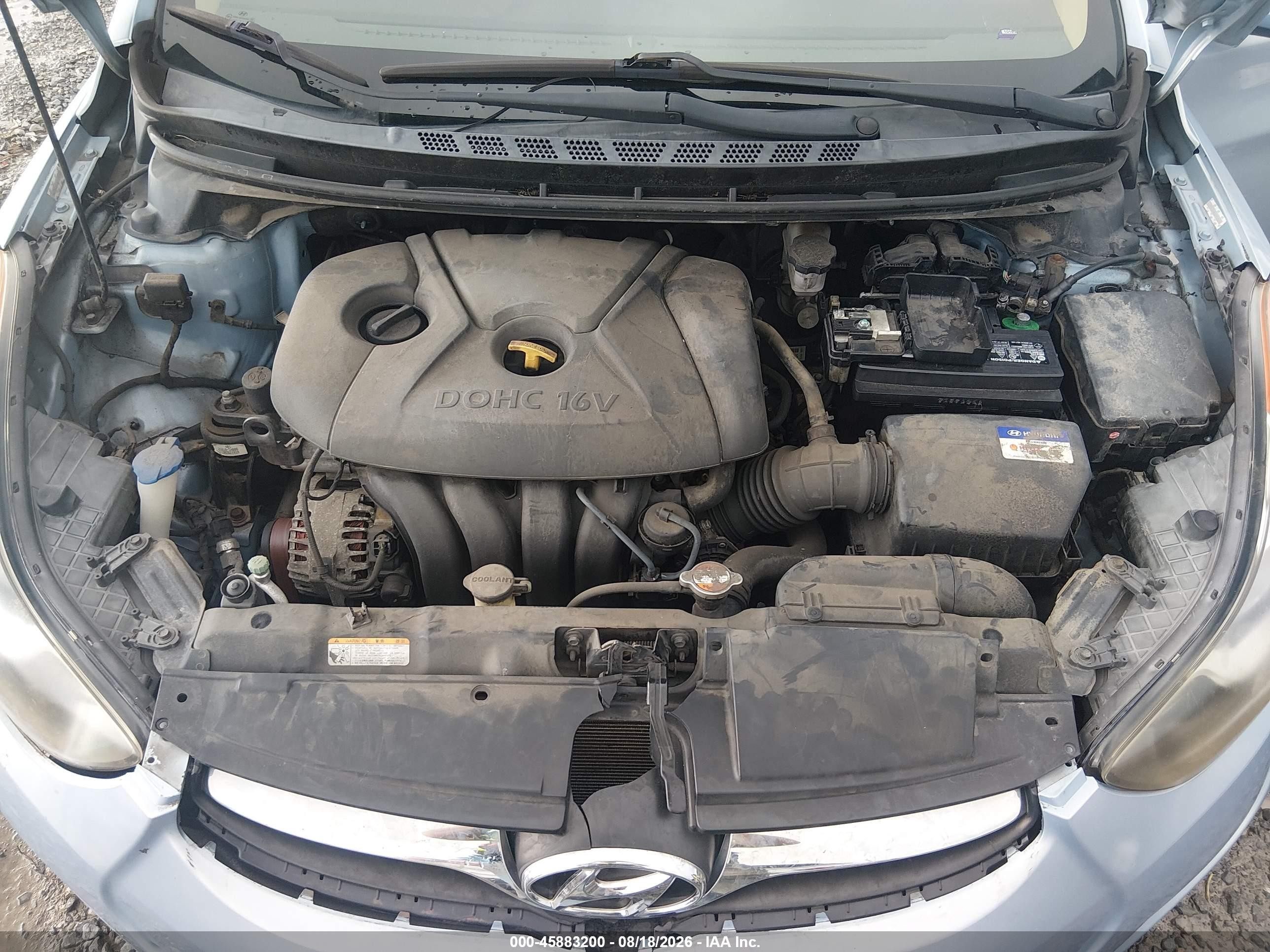 2011 Hyundai Elantra Gls (ulsan Plant) Light Blue vin: KMHDH4AE3BU147254