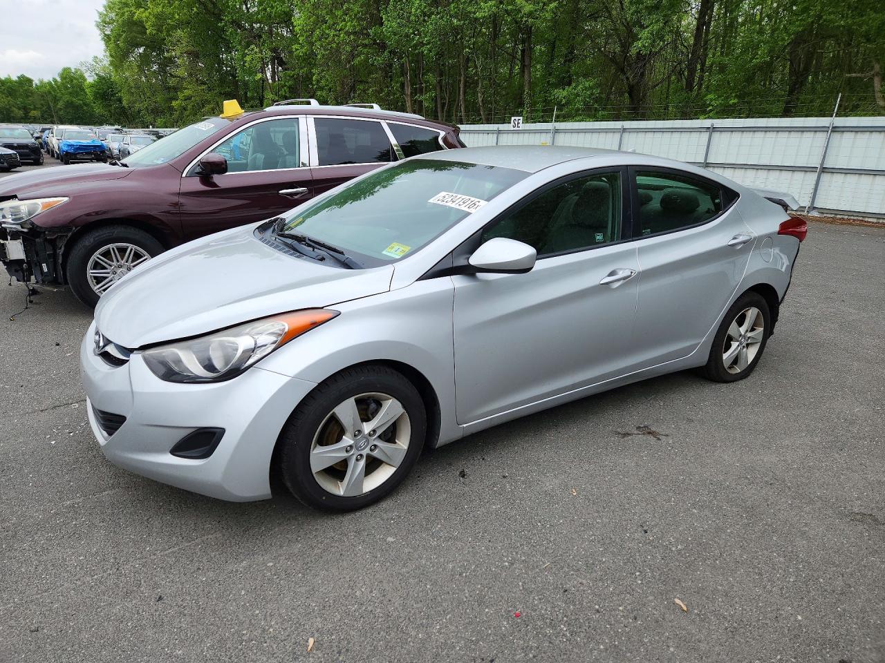 2011 Hyundai Elantra Gls Silver vin: KMHDH4AE3BU147884