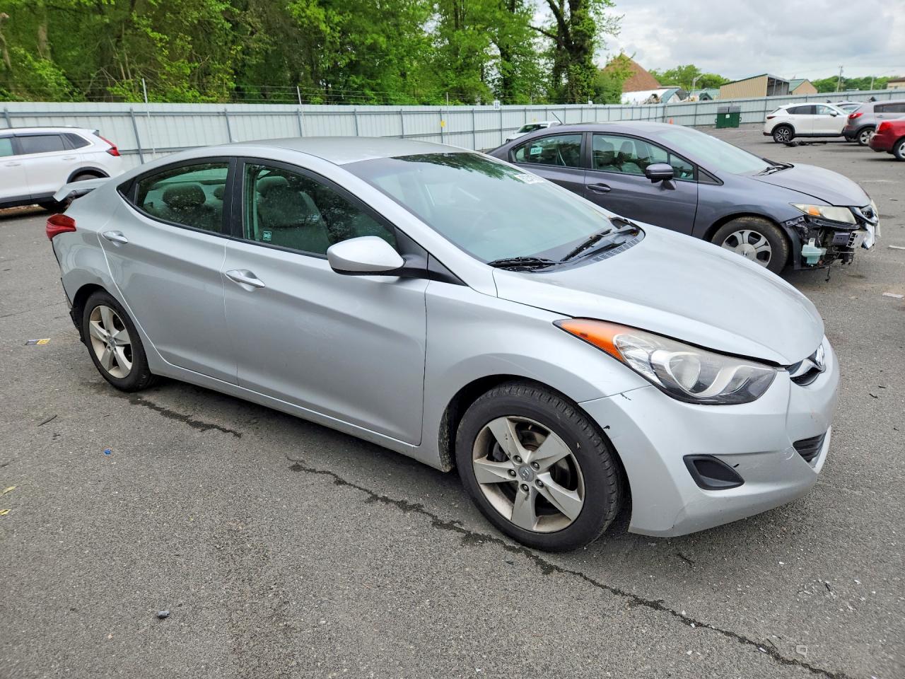 2011 Hyundai Elantra Gls Silver vin: KMHDH4AE3BU147884