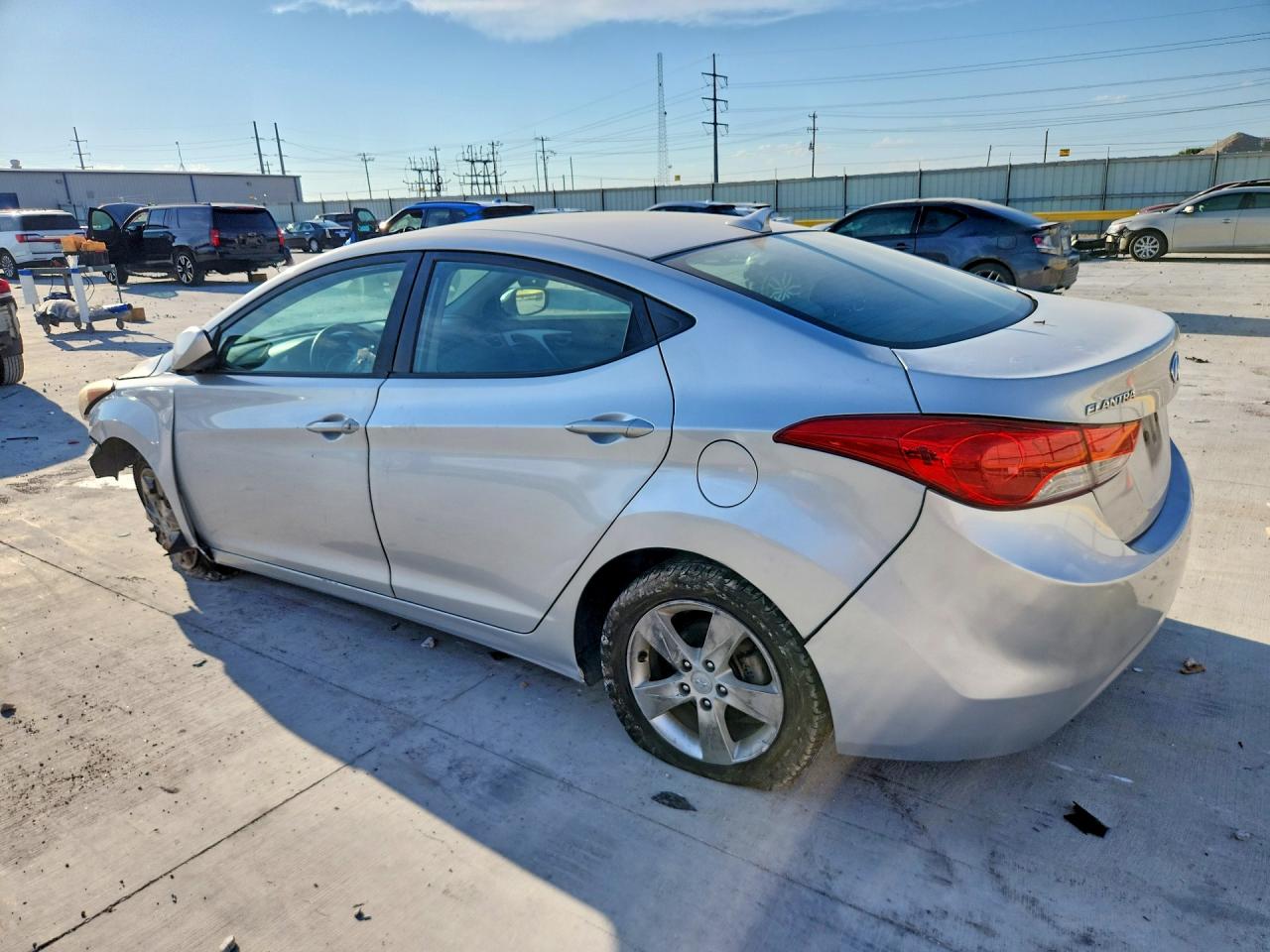 2011 Hyundai Elantra Gls Silver vin: KMHDH4AE3BU153281