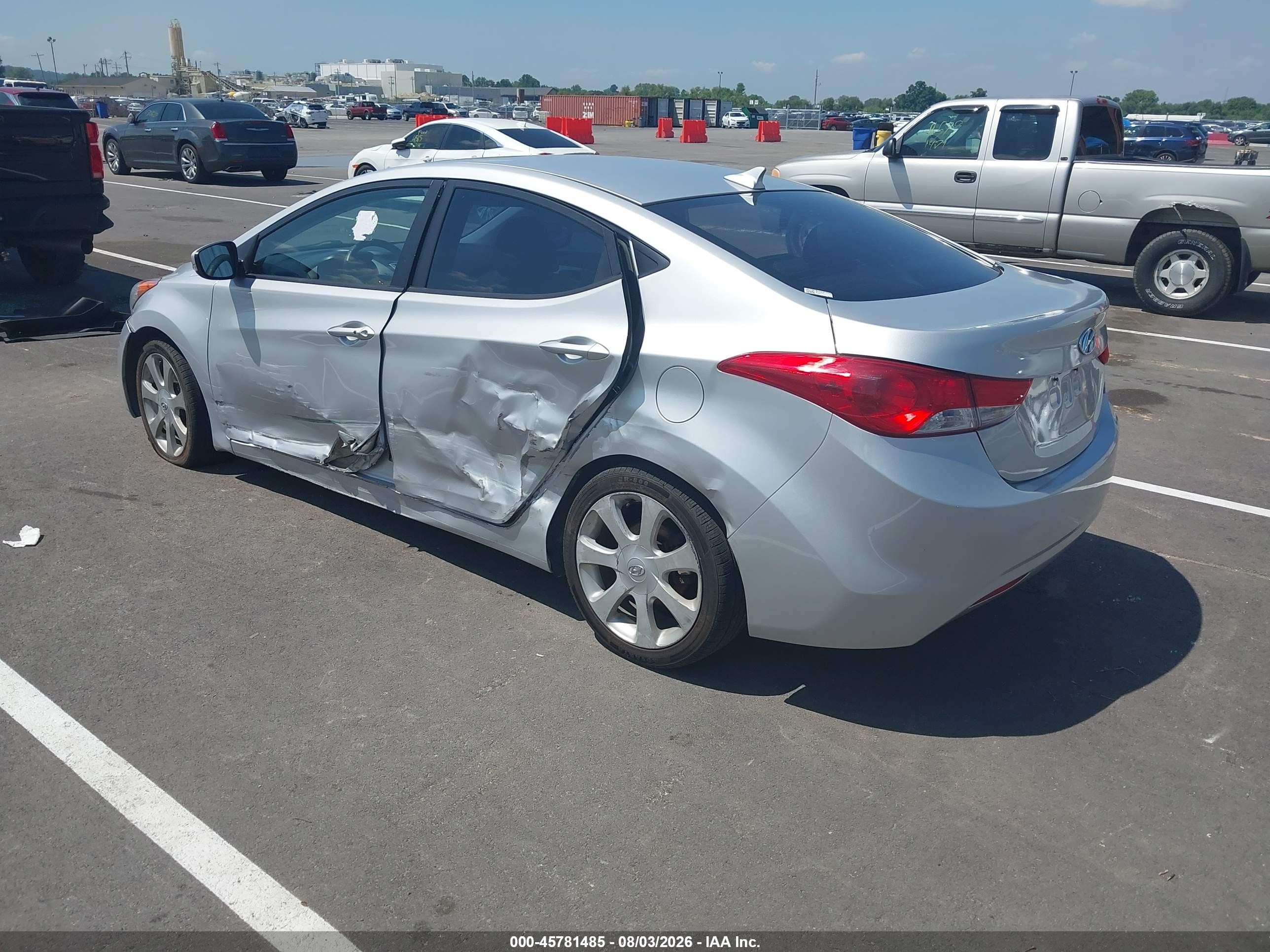 2012 Hyundai Elantra Limited (ulsan Plant) Gray vin: KMHDH4AE3CU185780