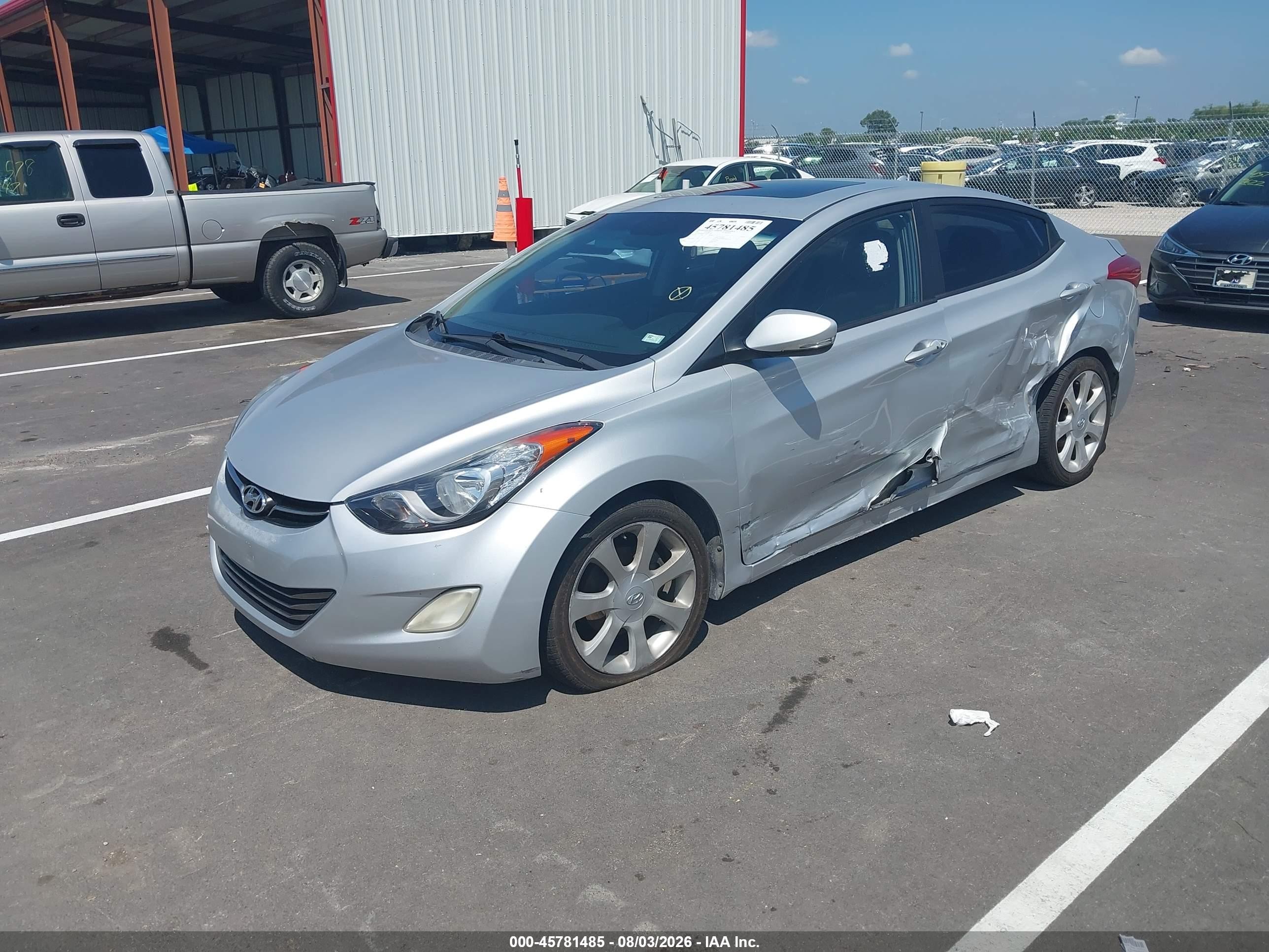 2012 Hyundai Elantra Limited (ulsan Plant) Gray vin: KMHDH4AE3CU185780