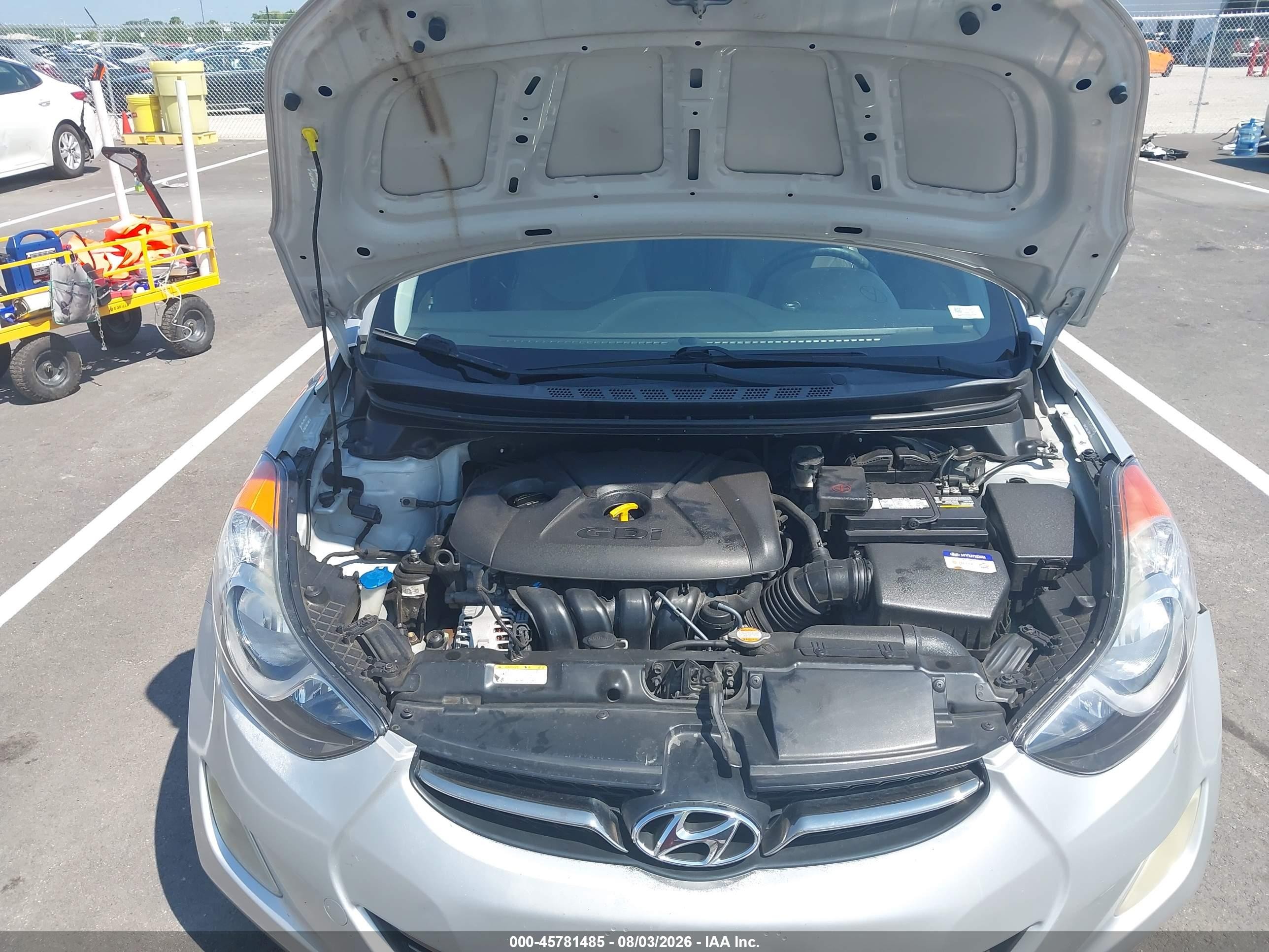 2012 Hyundai Elantra Limited (ulsan Plant) Gray vin: KMHDH4AE3CU185780