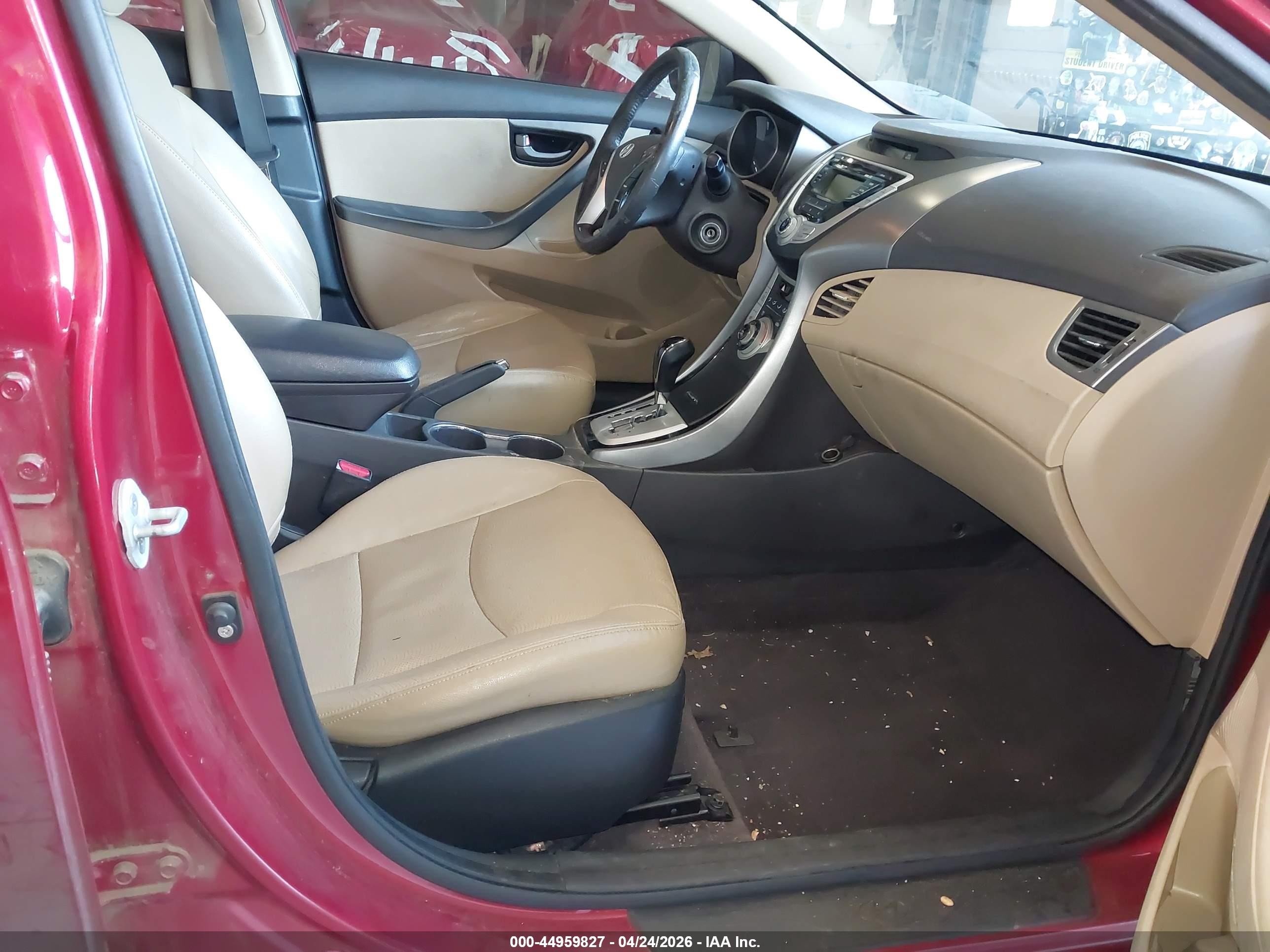 2012 Hyundai Elantra Limited (ulsan Plant) Red vin: KMHDH4AE3CU195130
