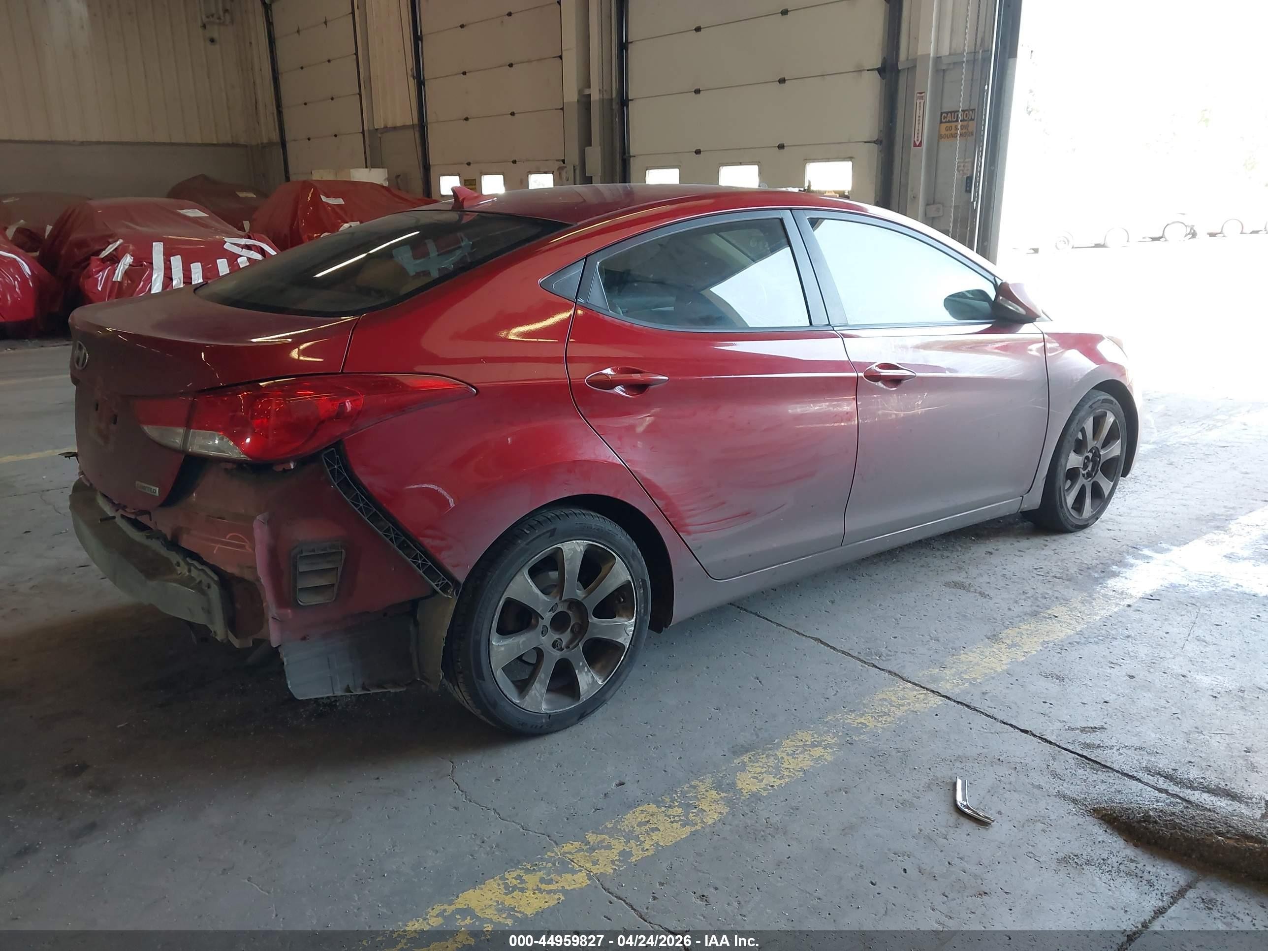 2012 Hyundai Elantra Limited (ulsan Plant) Red vin: KMHDH4AE3CU195130