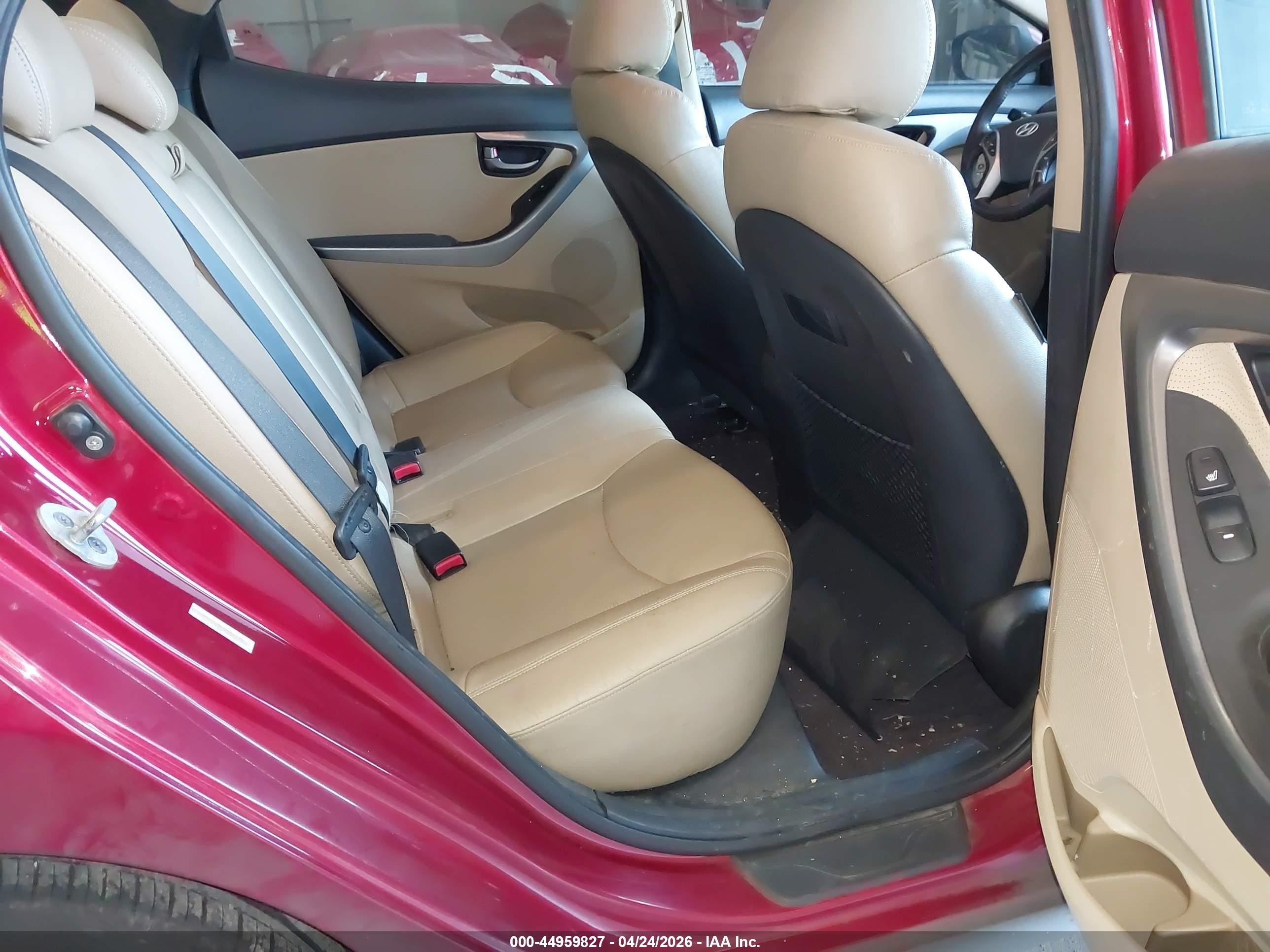 2012 Hyundai Elantra Limited (ulsan Plant) Red vin: KMHDH4AE3CU195130