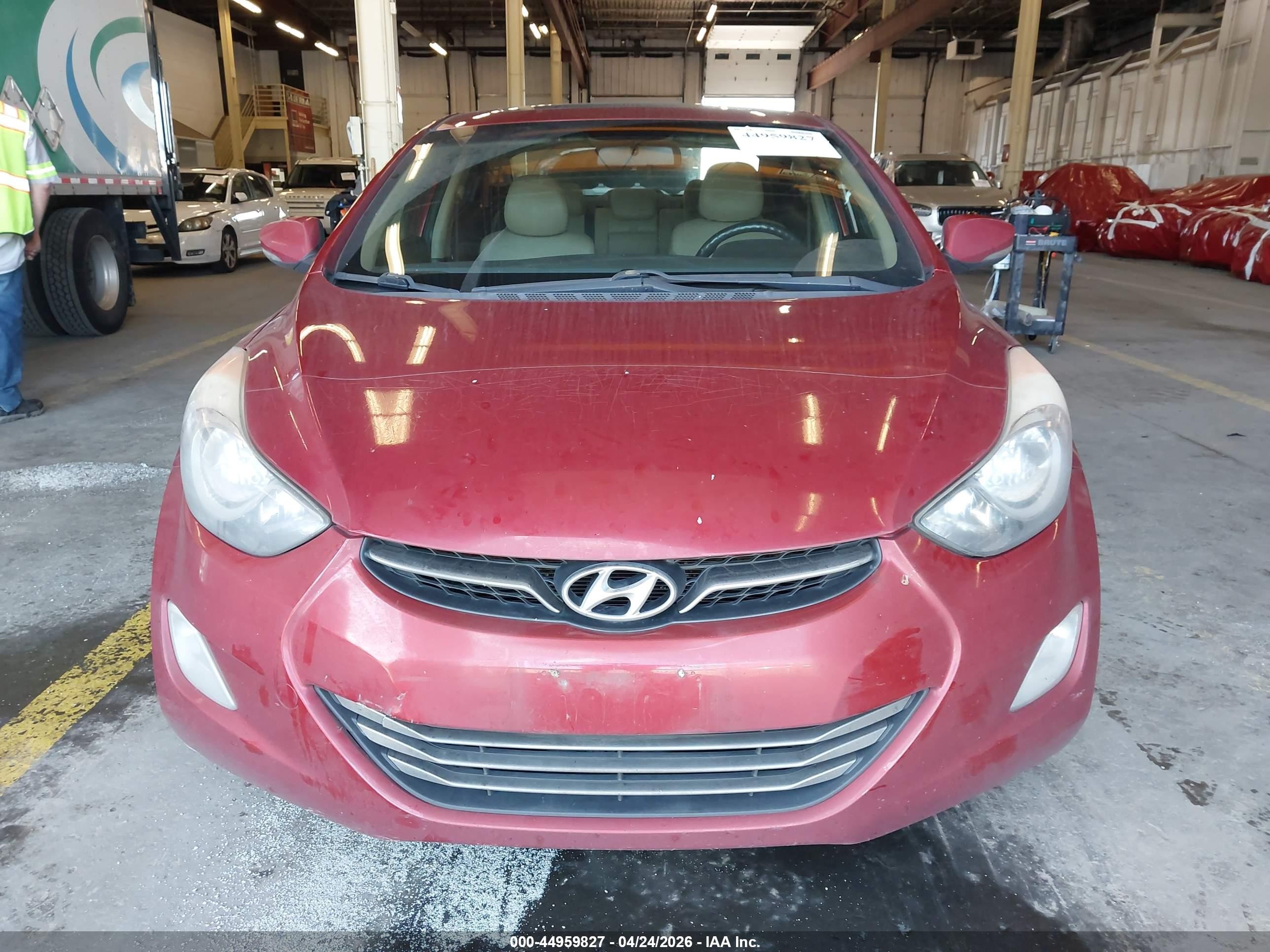 2012 Hyundai Elantra Limited (ulsan Plant) Red vin: KMHDH4AE3CU195130