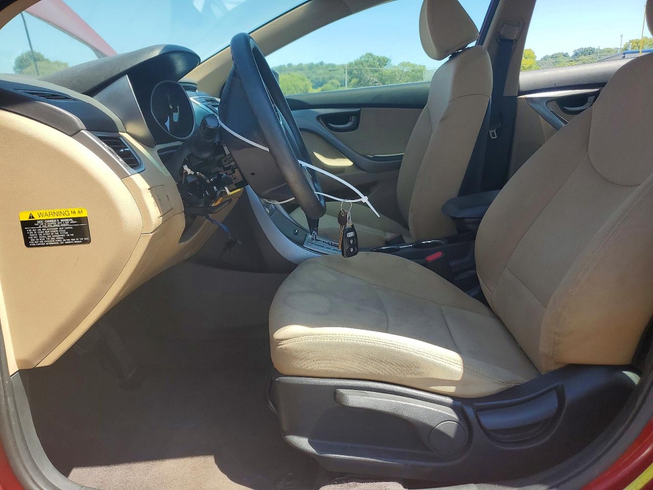 2012 Hyundai Elantra Gls Red vin: KMHDH4AE3CU199078