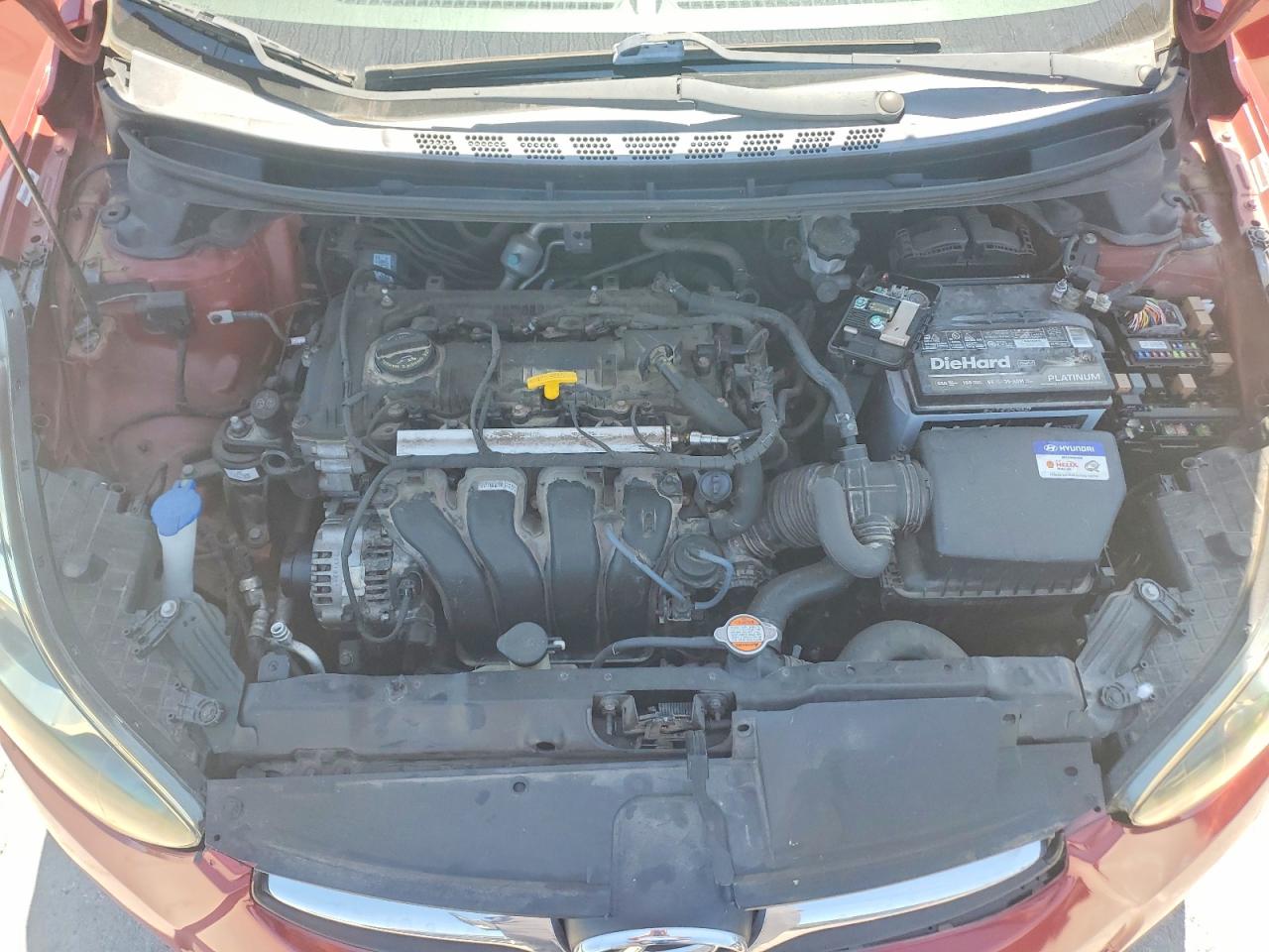 2012 Hyundai Elantra Gls Red vin: KMHDH4AE3CU199078
