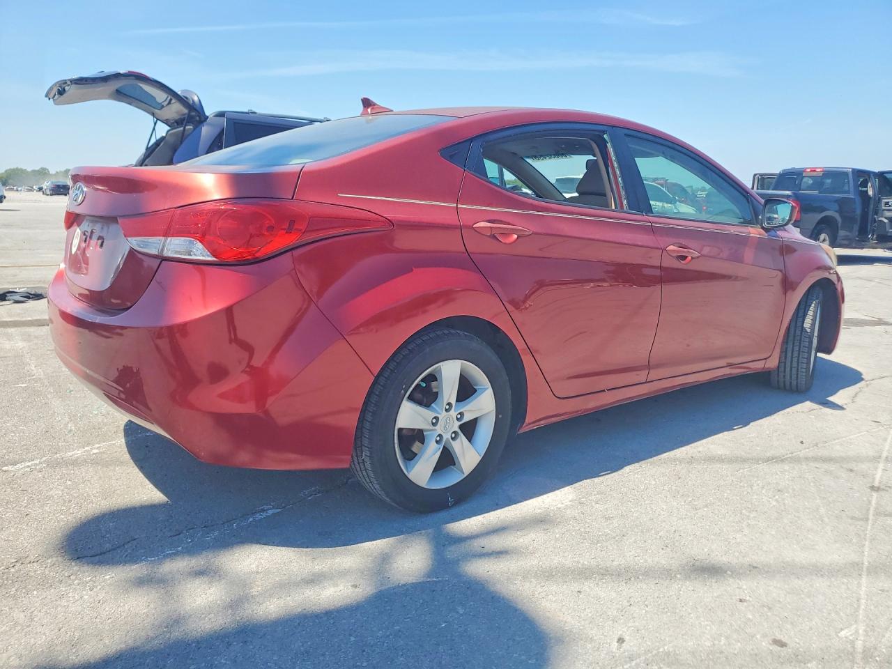 2012 Hyundai Elantra Gls Red vin: KMHDH4AE3CU199078