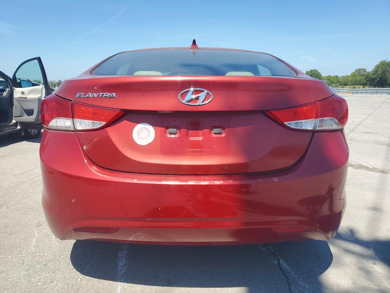 2012 Hyundai Elantra Gls Red vin: KMHDH4AE3CU199078
