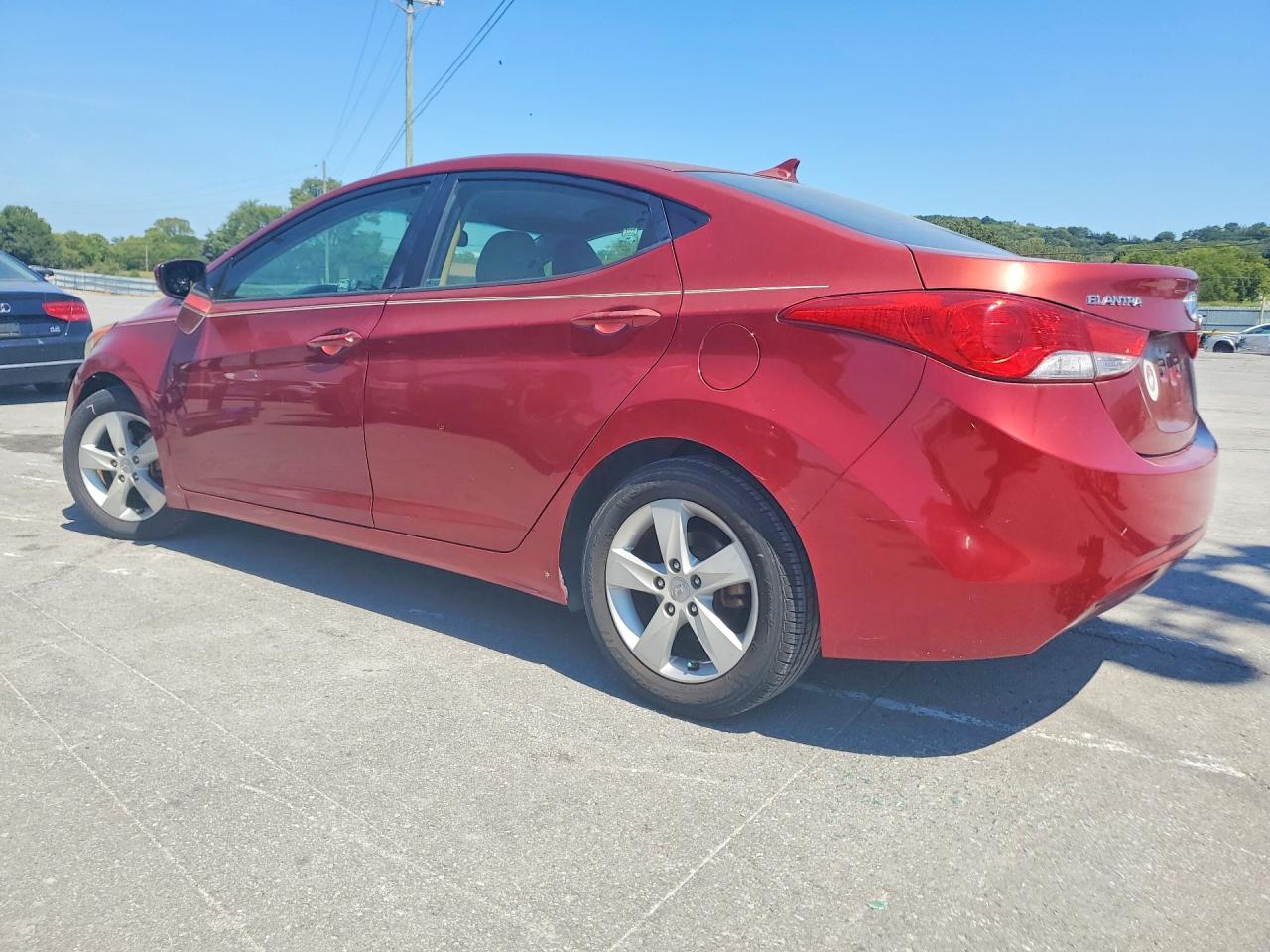 2012 Hyundai Elantra Gls Red vin: KMHDH4AE3CU199078