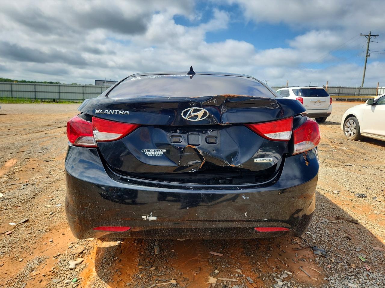 2012 Hyundai Elantra Limited Black vin: KMHDH4AE3CU201198