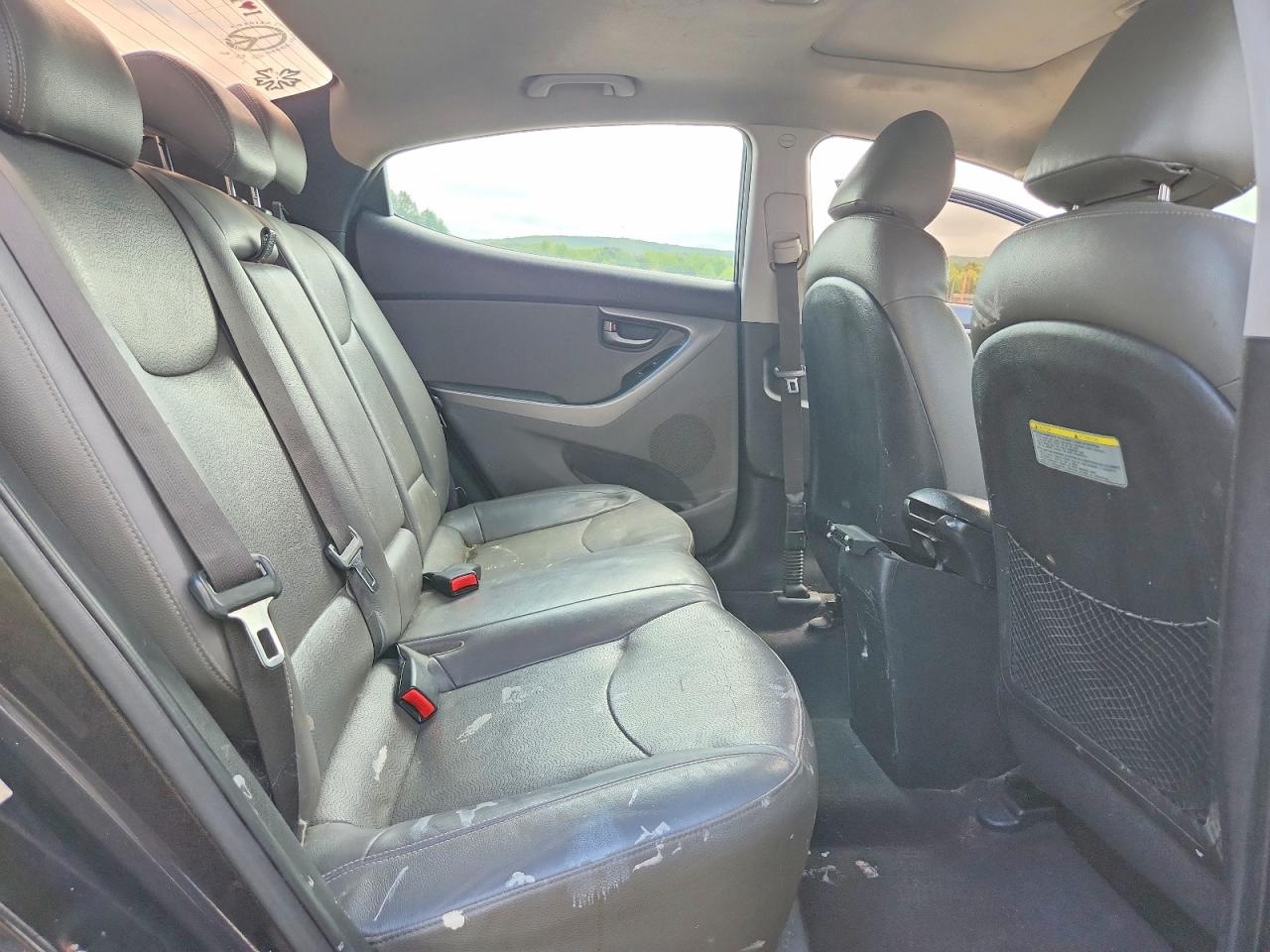 2012 Hyundai Elantra Limited Black vin: KMHDH4AE3CU201198
