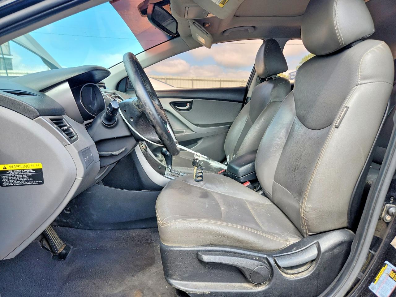 2012 Hyundai Elantra Limited Black vin: KMHDH4AE3CU201198