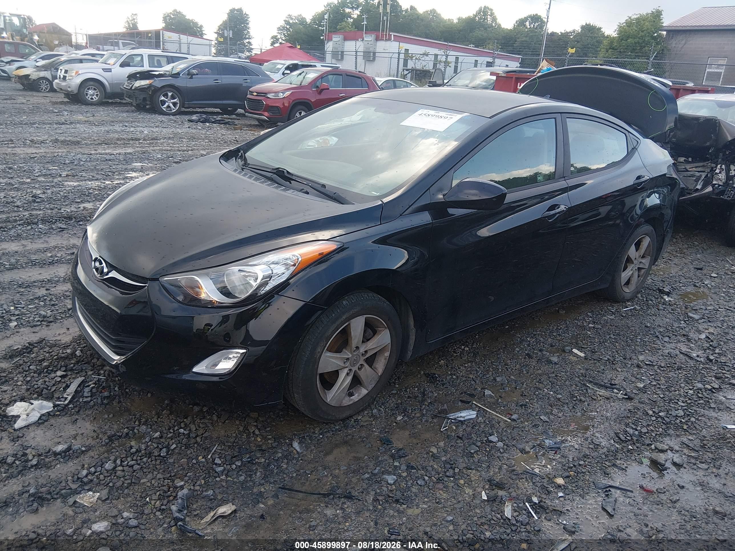 2012 Hyundai Elantra Gls (ulsan Plant) Черный vin: KMHDH4AE3CU207941