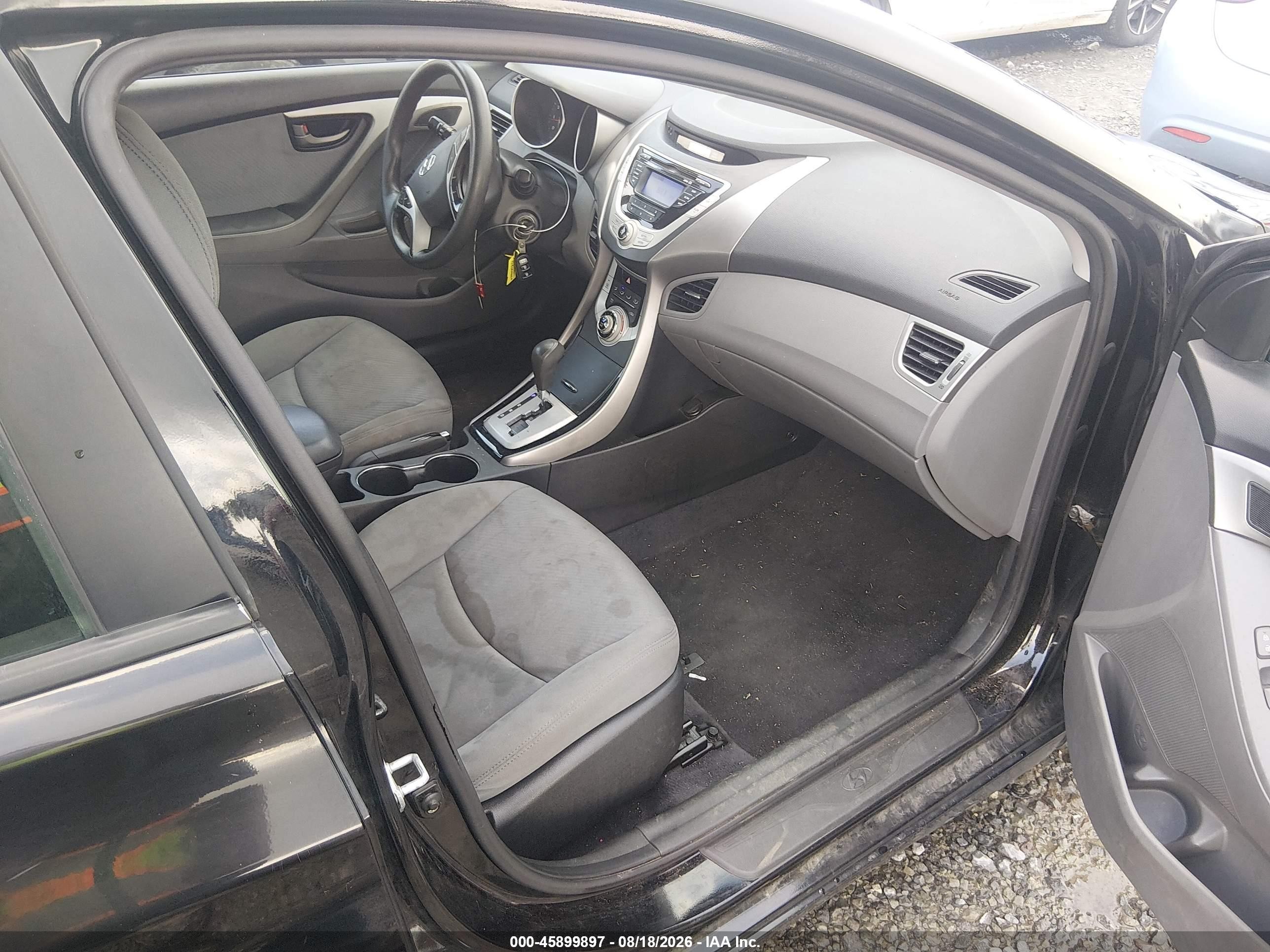 2012 Hyundai Elantra Gls (ulsan Plant) Черный vin: KMHDH4AE3CU207941