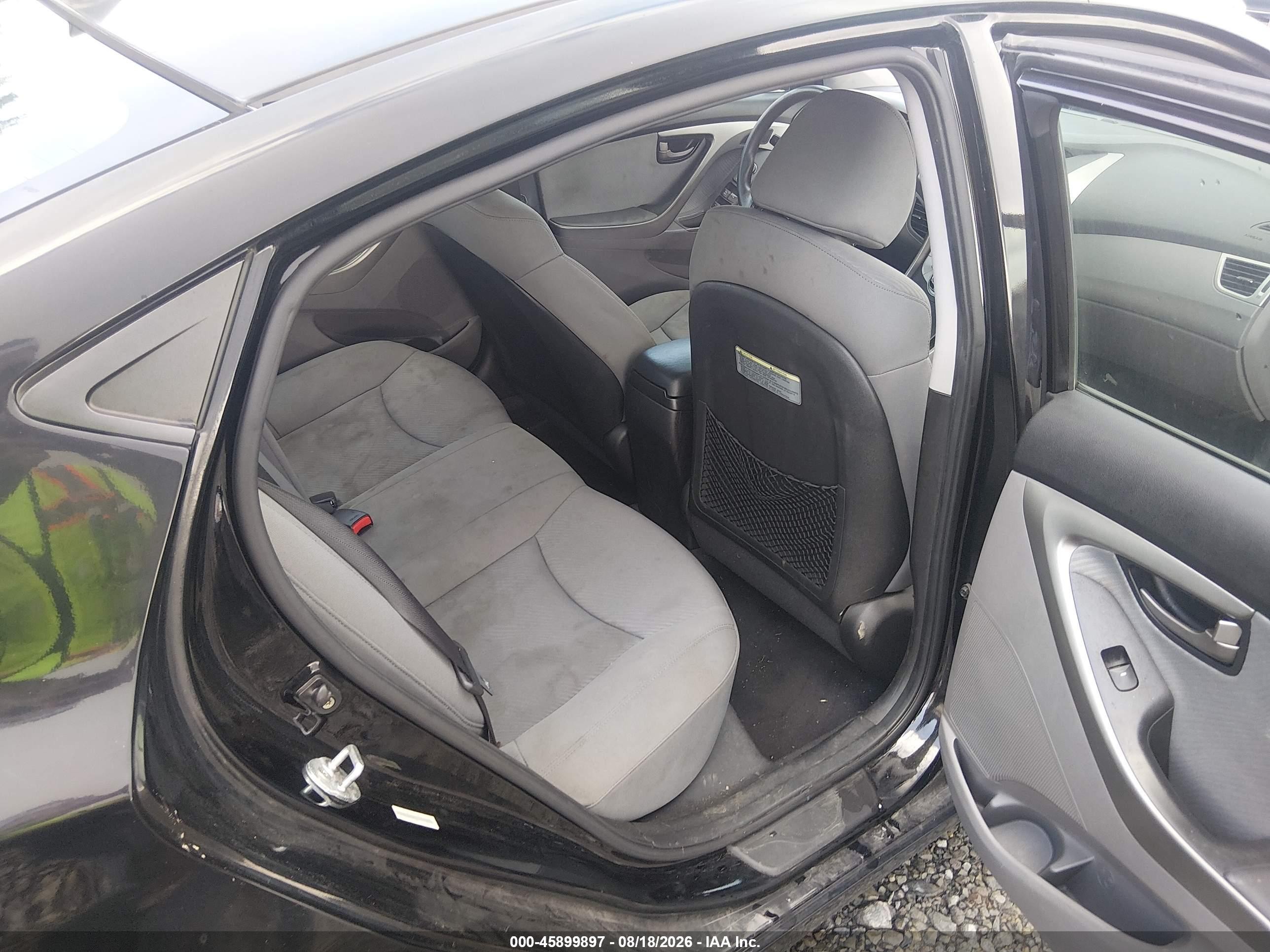 2012 Hyundai Elantra Gls (ulsan Plant) Черный vin: KMHDH4AE3CU207941