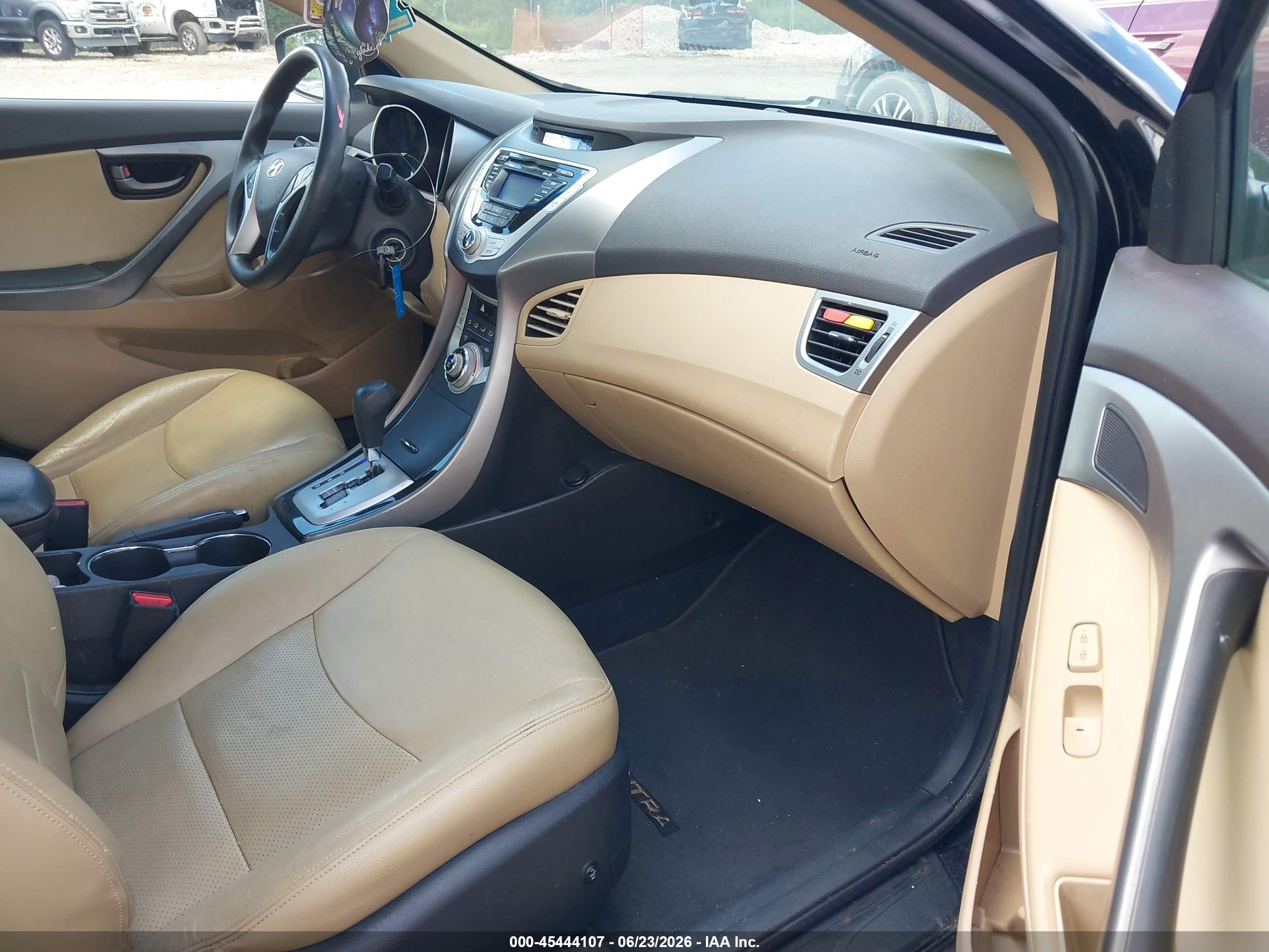 2012 Hyundai Elantra Gls (ulsan Plant) Black vin: KMHDH4AE3CU207969