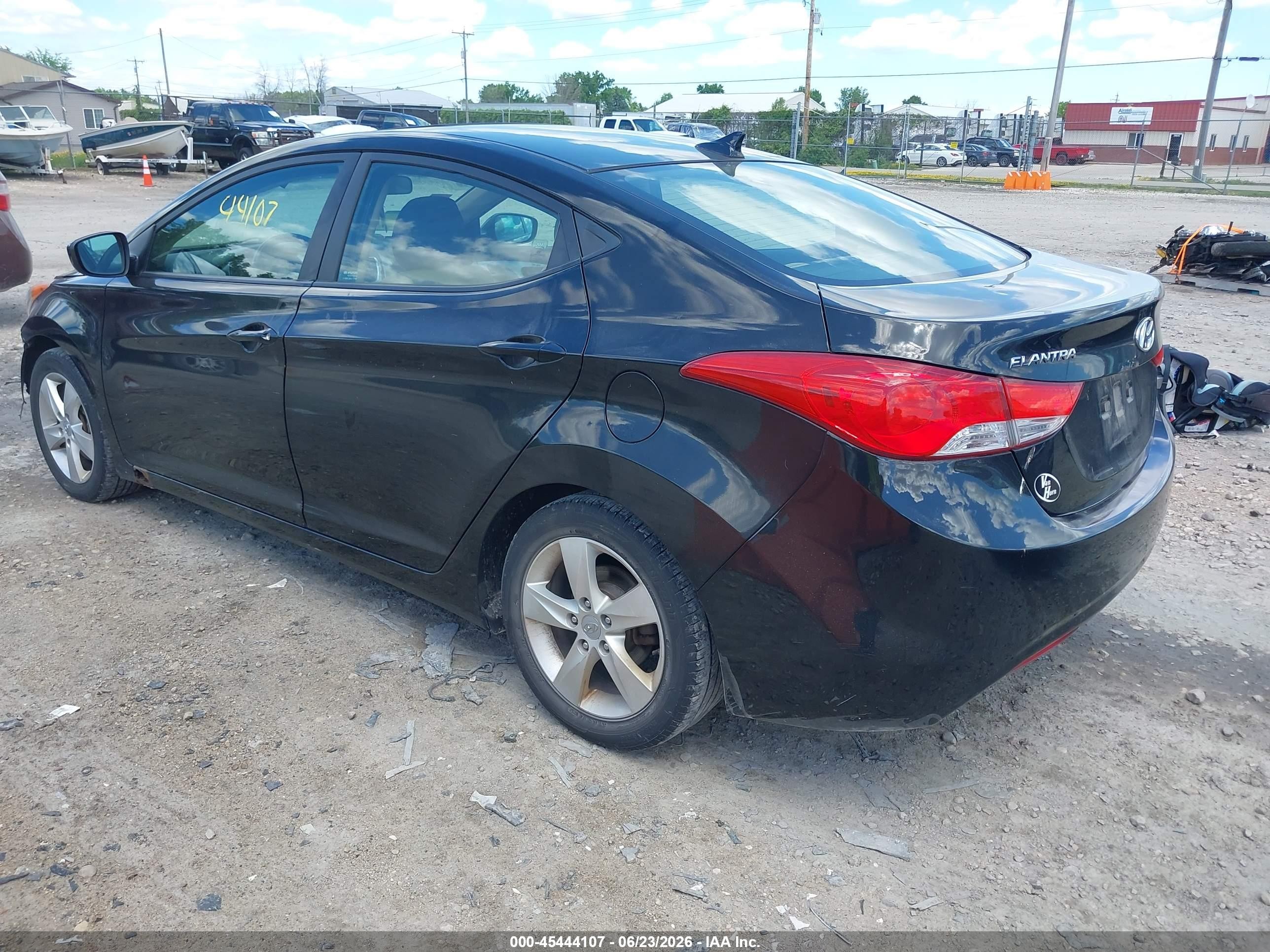 2012 Hyundai Elantra Gls (ulsan Plant) Black vin: KMHDH4AE3CU207969