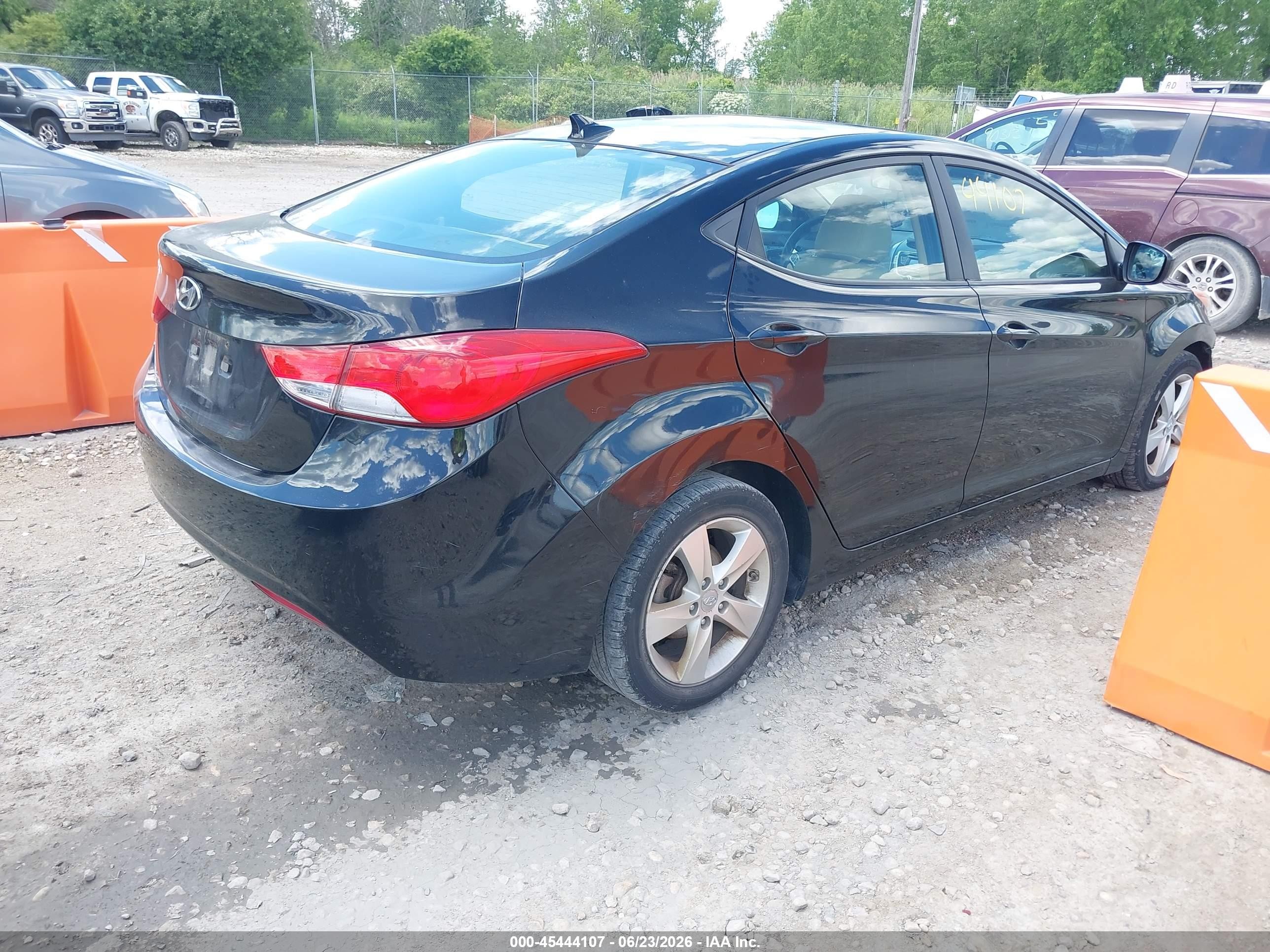 2012 Hyundai Elantra Gls (ulsan Plant) Black vin: KMHDH4AE3CU207969