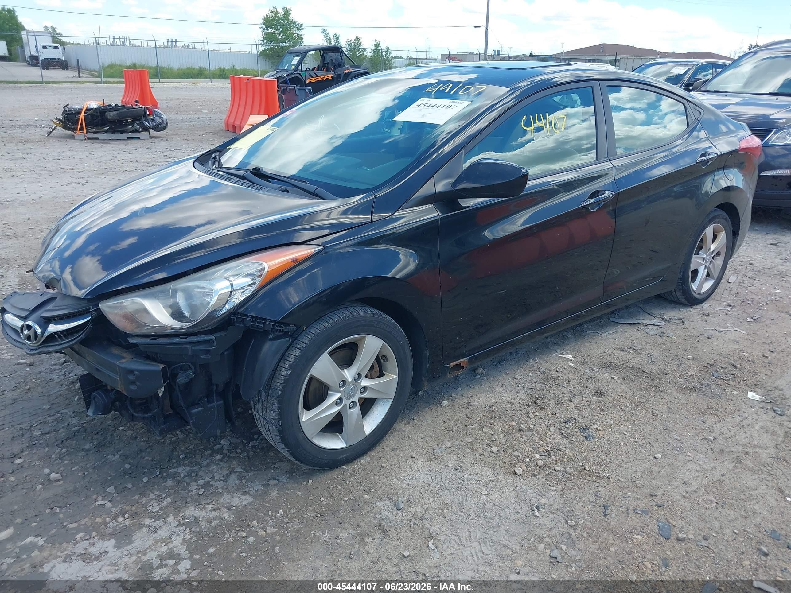 2012 Hyundai Elantra Gls (ulsan Plant) Black vin: KMHDH4AE3CU207969